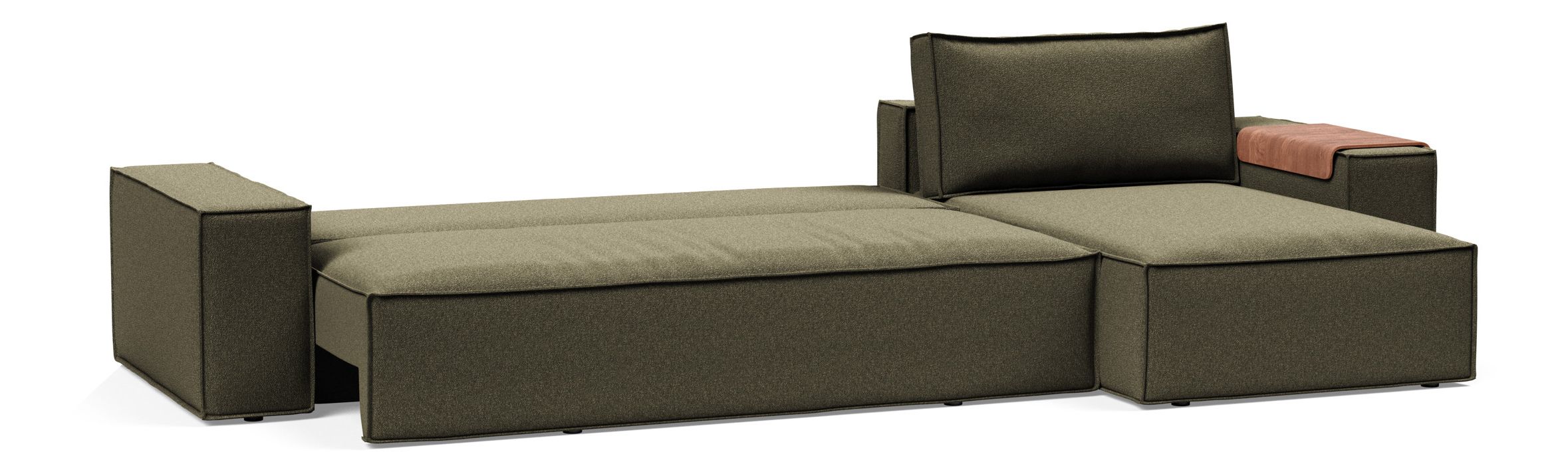Newilla Reversible Storage Sleeper Sectional w/ Wide Arm Rests