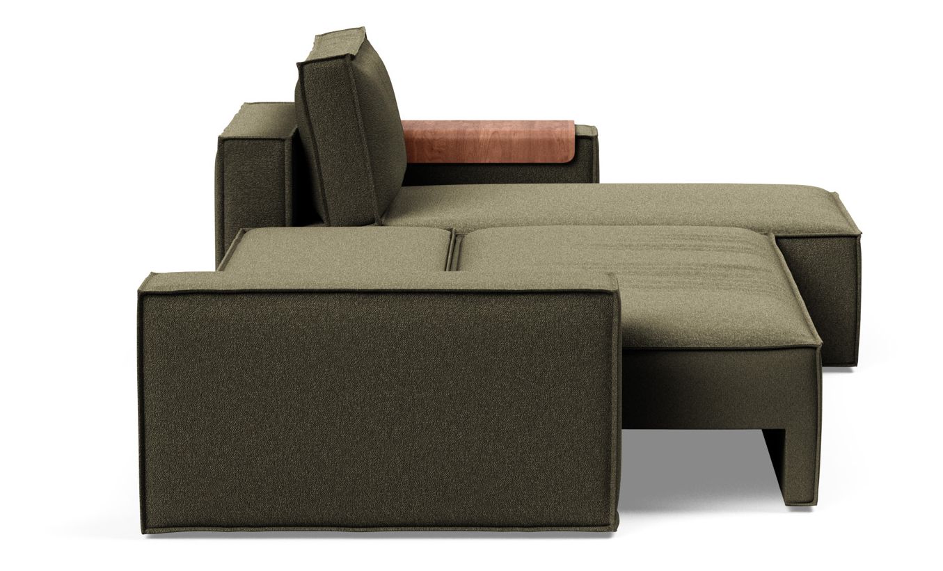 Newilla Reversible Storage Sleeper Sectional w/ Wide Arm Rests
