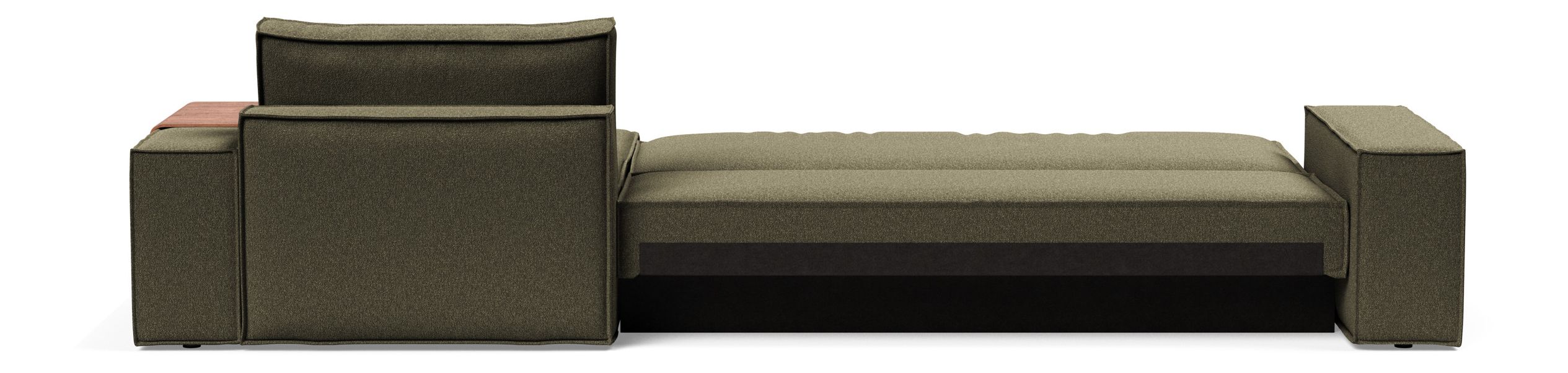 Newilla Reversible Storage Sleeper Sectional w/ Wide Arm Rests