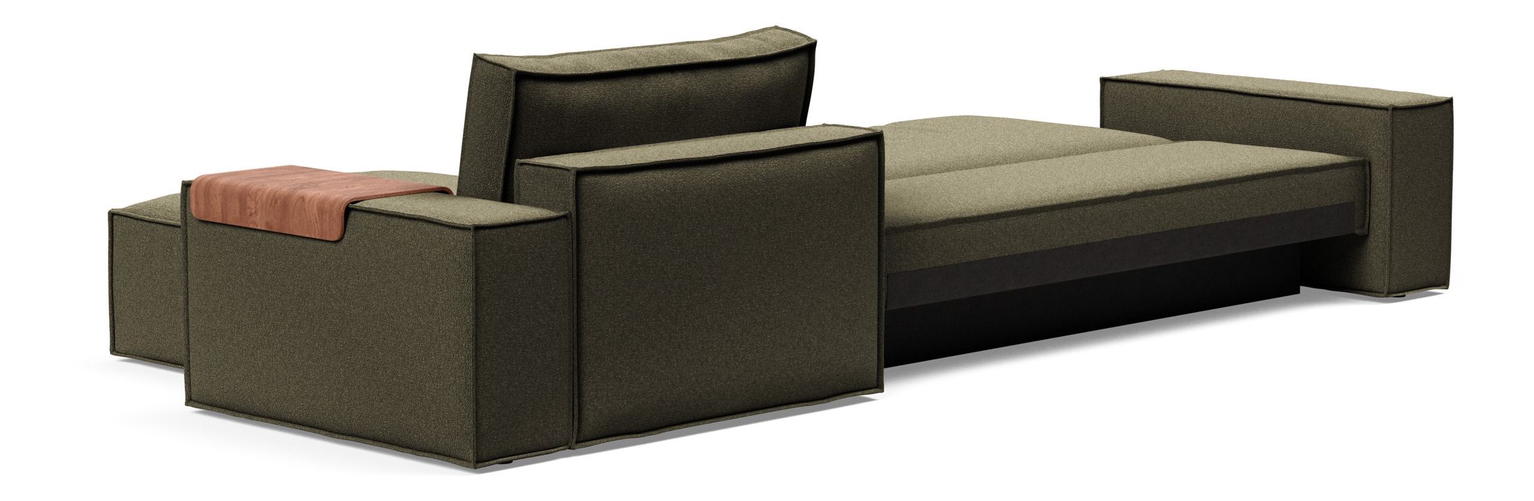 Newilla Reversible Storage Sleeper Sectional w/ Wide Arm Rests