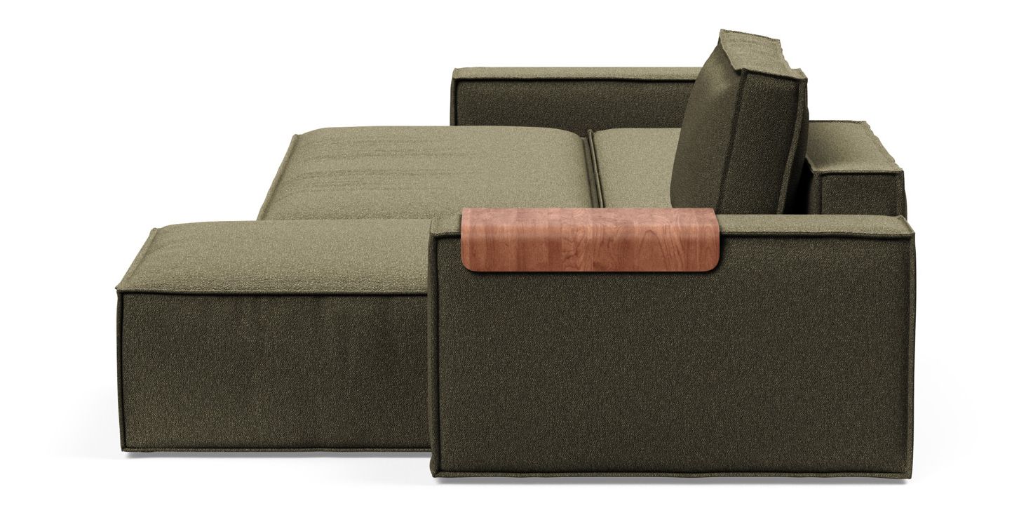 Newilla Reversible Storage Sleeper Sectional w/ Wide Arm Rests