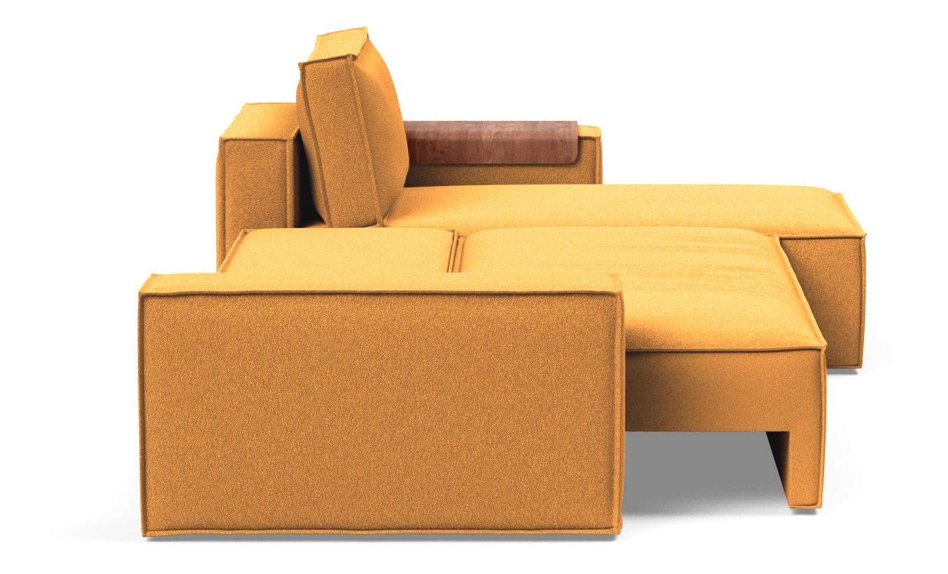 Newilla Reversible Storage Sleeper Sectional w/ Wide Arm Rests