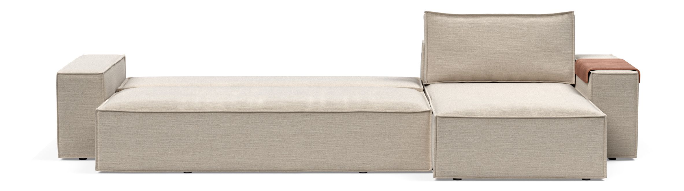 Newilla Reversible Storage Sleeper Sectional w/ Wide Arm Rests