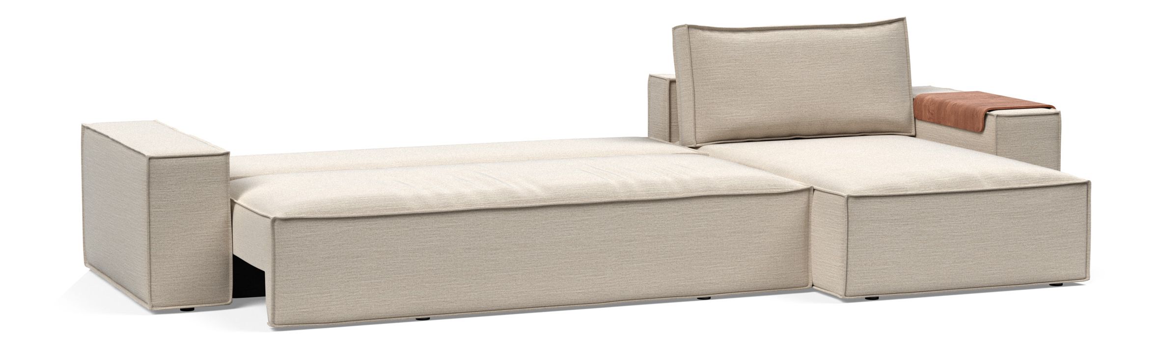 Newilla Reversible Storage Sleeper Sectional w/ Wide Arm Rests