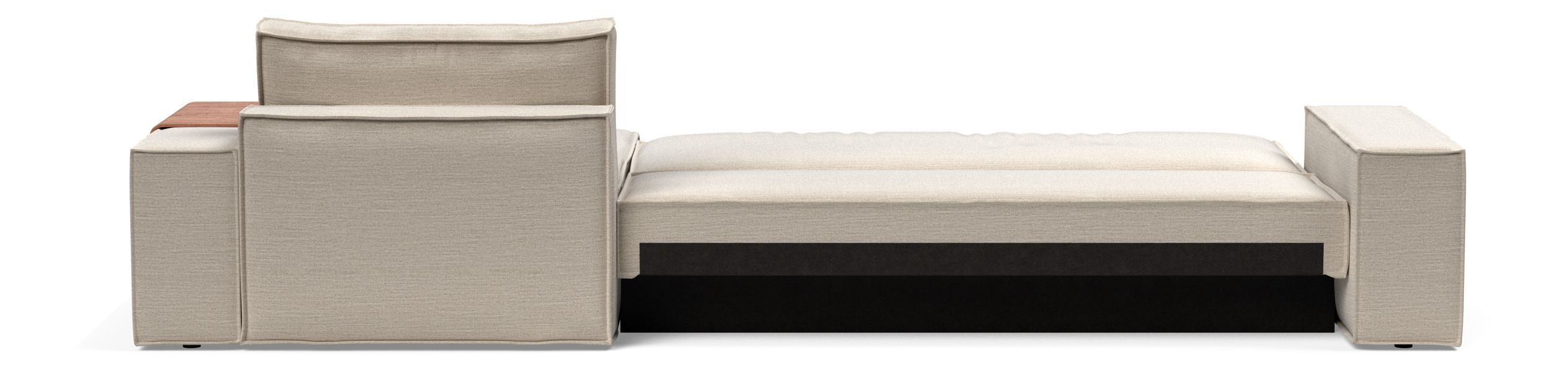 Newilla Reversible Storage Sleeper Sectional w/ Wide Arm Rests