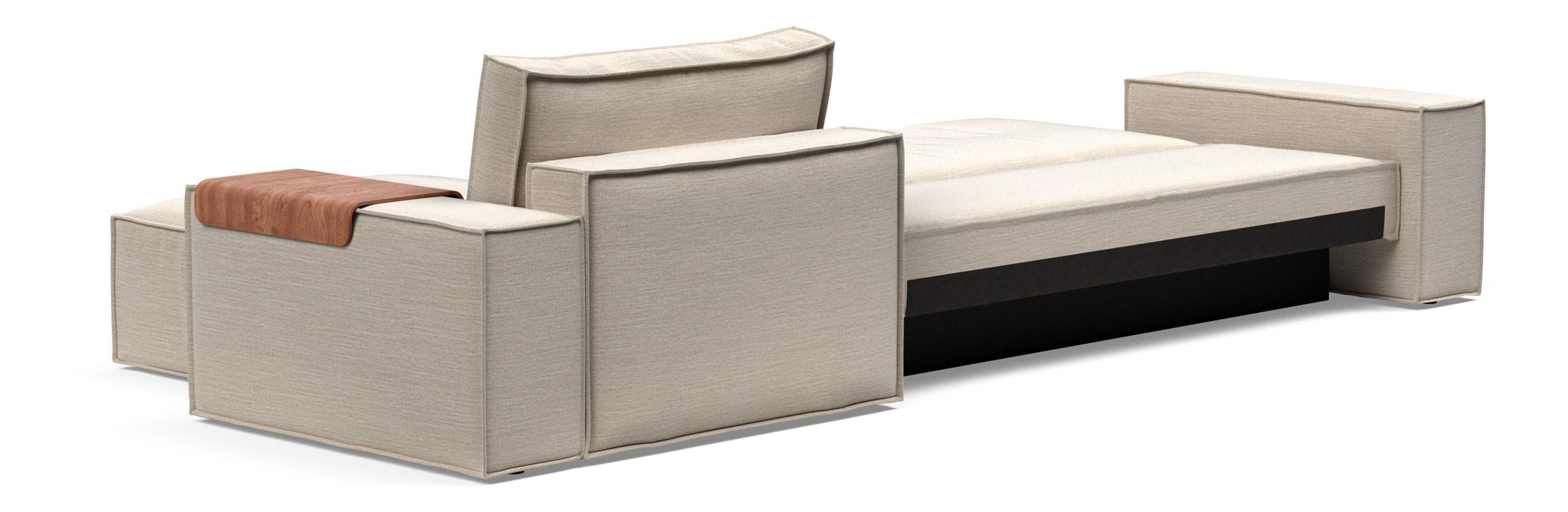 Newilla Reversible Storage Sleeper Sectional w/ Wide Arm Rests