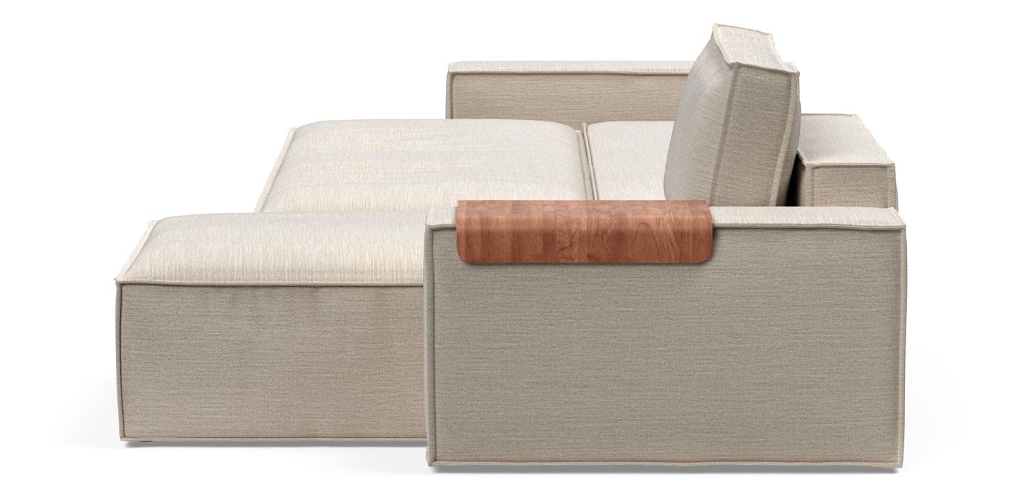 Newilla Reversible Storage Sleeper Sectional w/ Wide Arm Rests