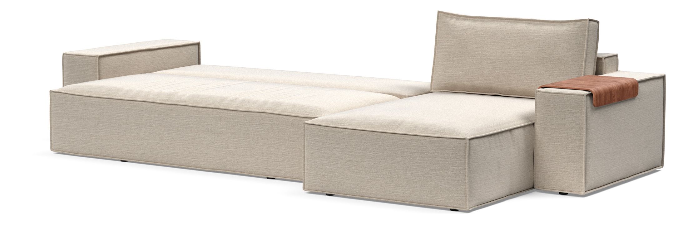 Newilla Reversible Storage Sleeper Sectional w/ Wide Arm Rests