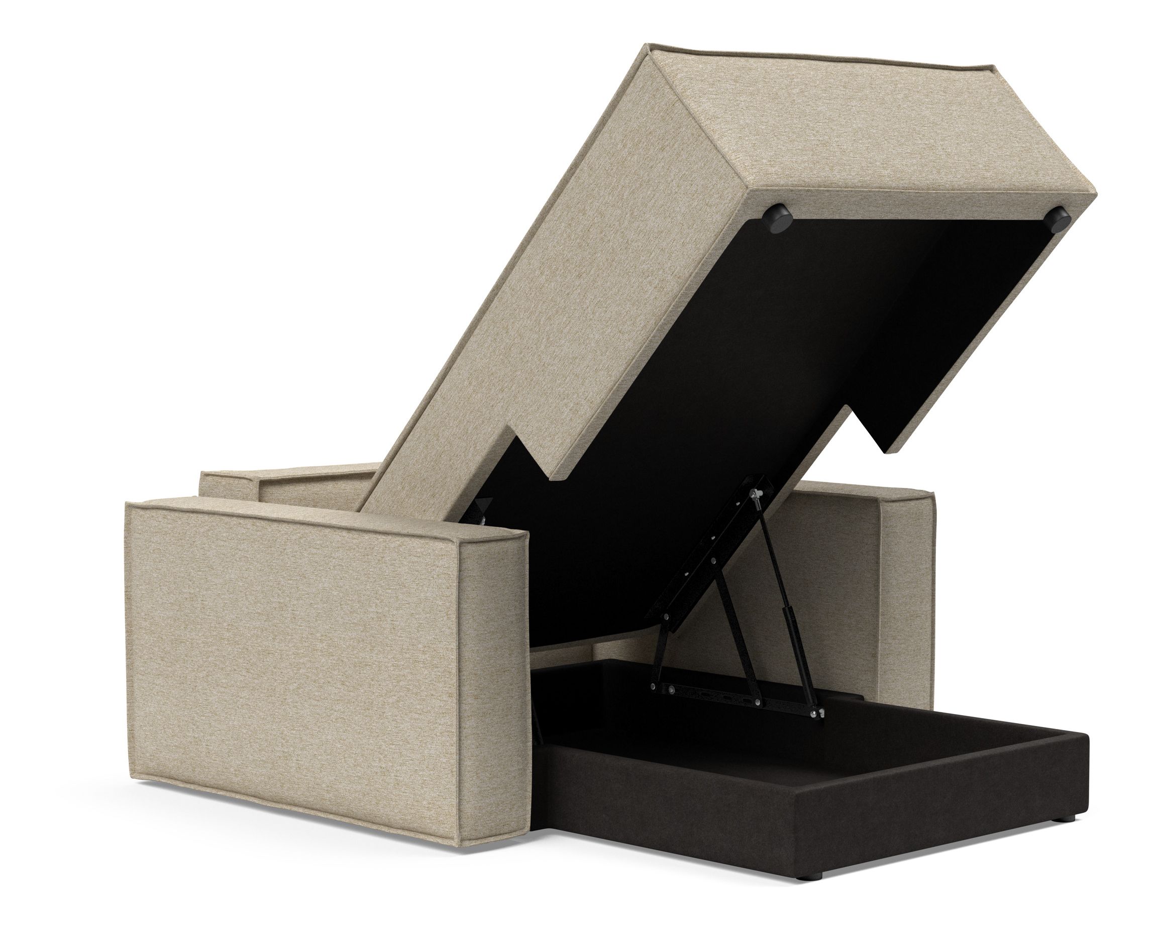 Newilla Storage Lounger Chair w/ Standart Arm Rests