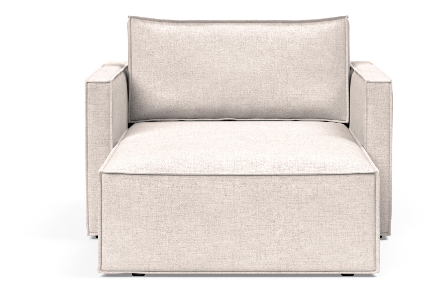 Newilla Storage Lounger Chair w/ Slim Arm Rests