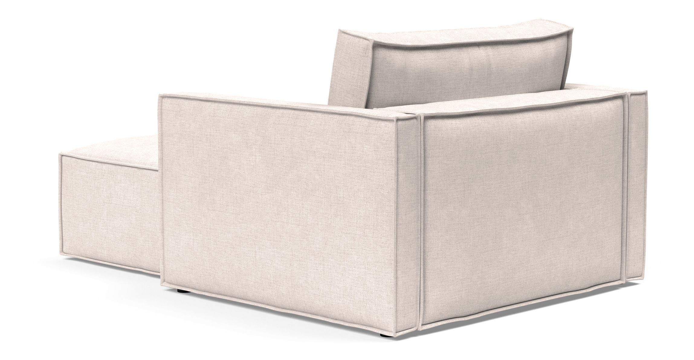 Newilla Storage Lounger Chair w/ Slim Arm Rests