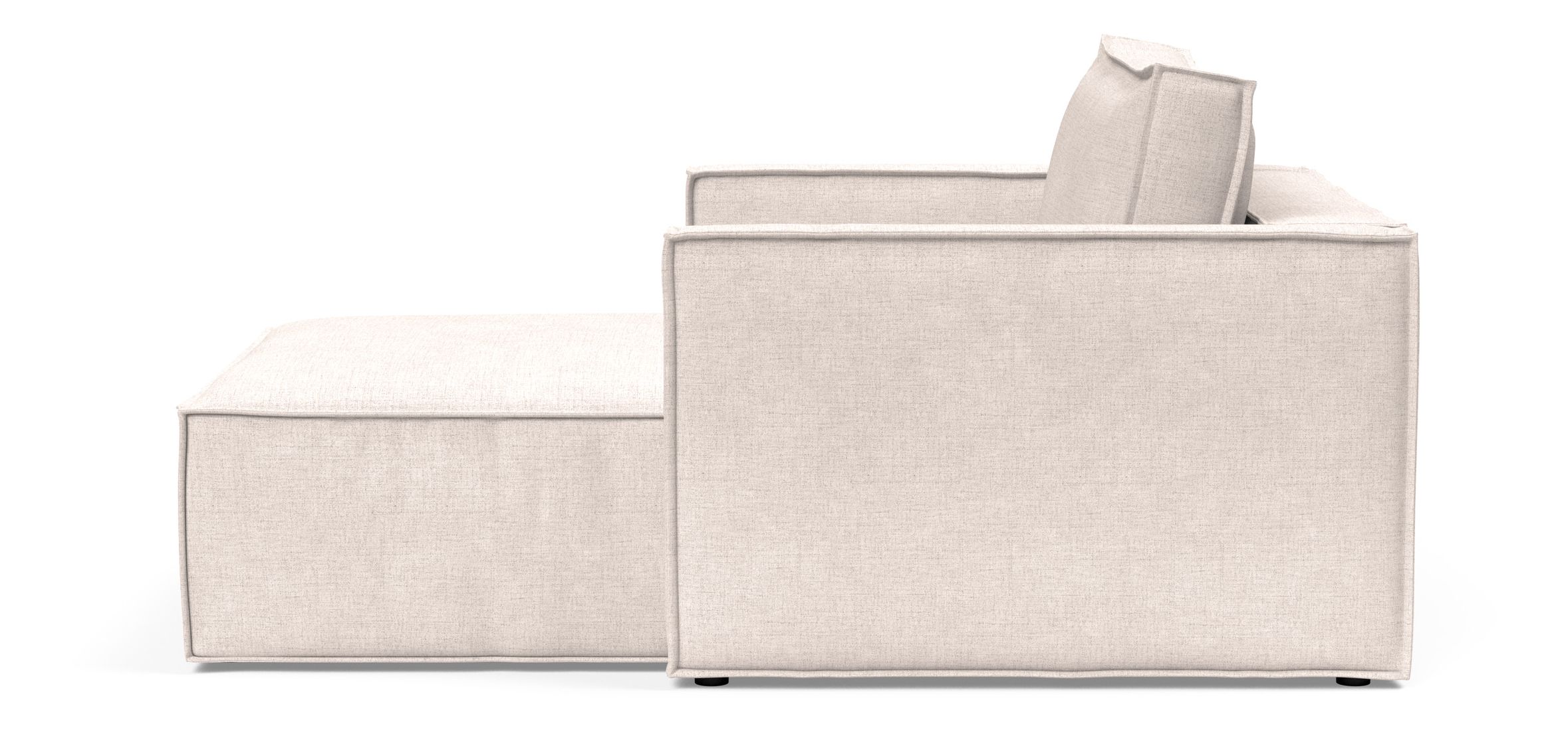Newilla Storage Lounger Chair w/ Slim Arm Rests