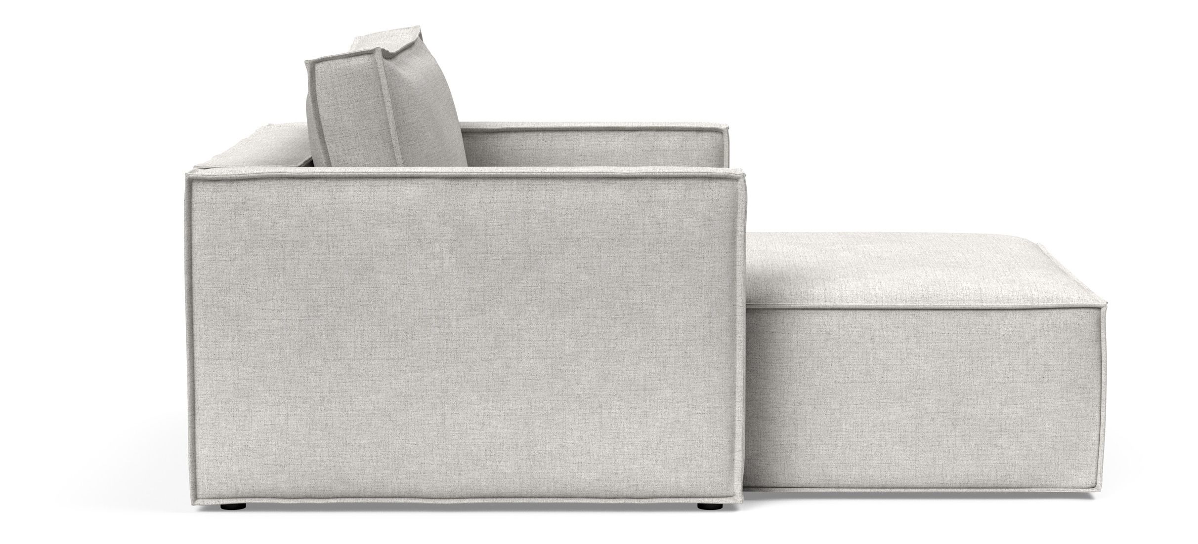 Newilla Storage Lounger Chair w/ Slim Arm Rests