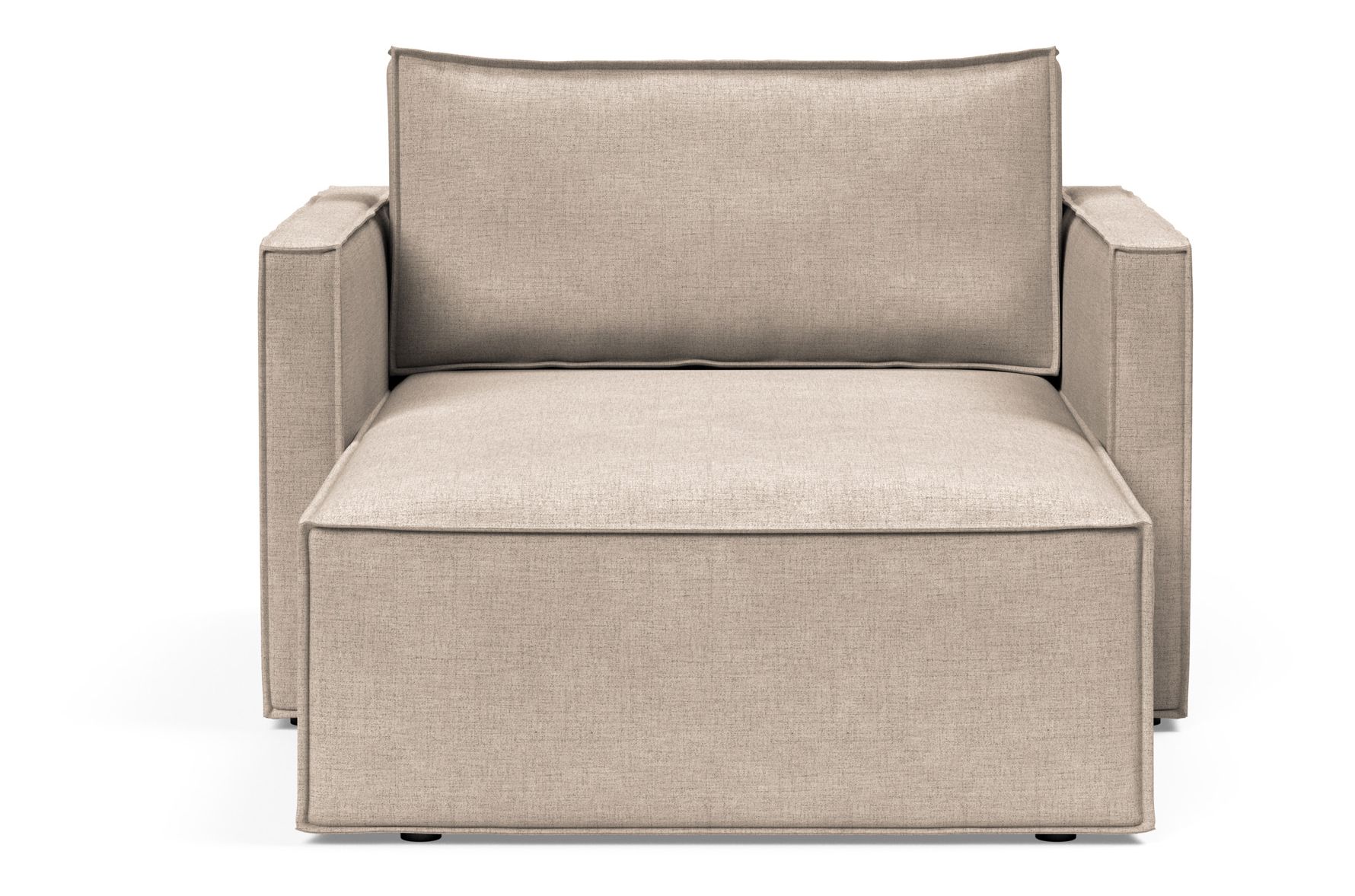 Newilla Storage Lounger Chair w/ Slim Arm Rests