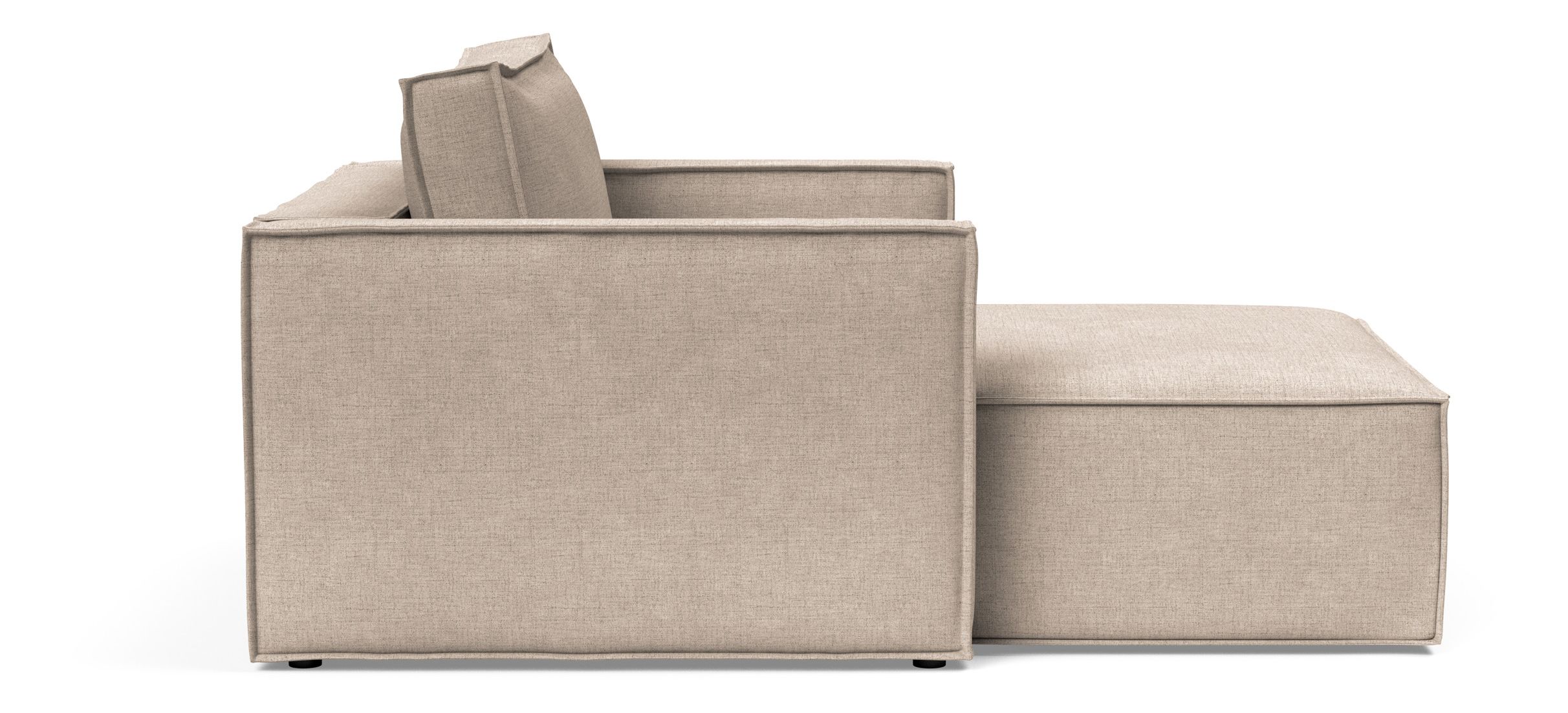 Newilla Storage Lounger Chair w/ Slim Arm Rests