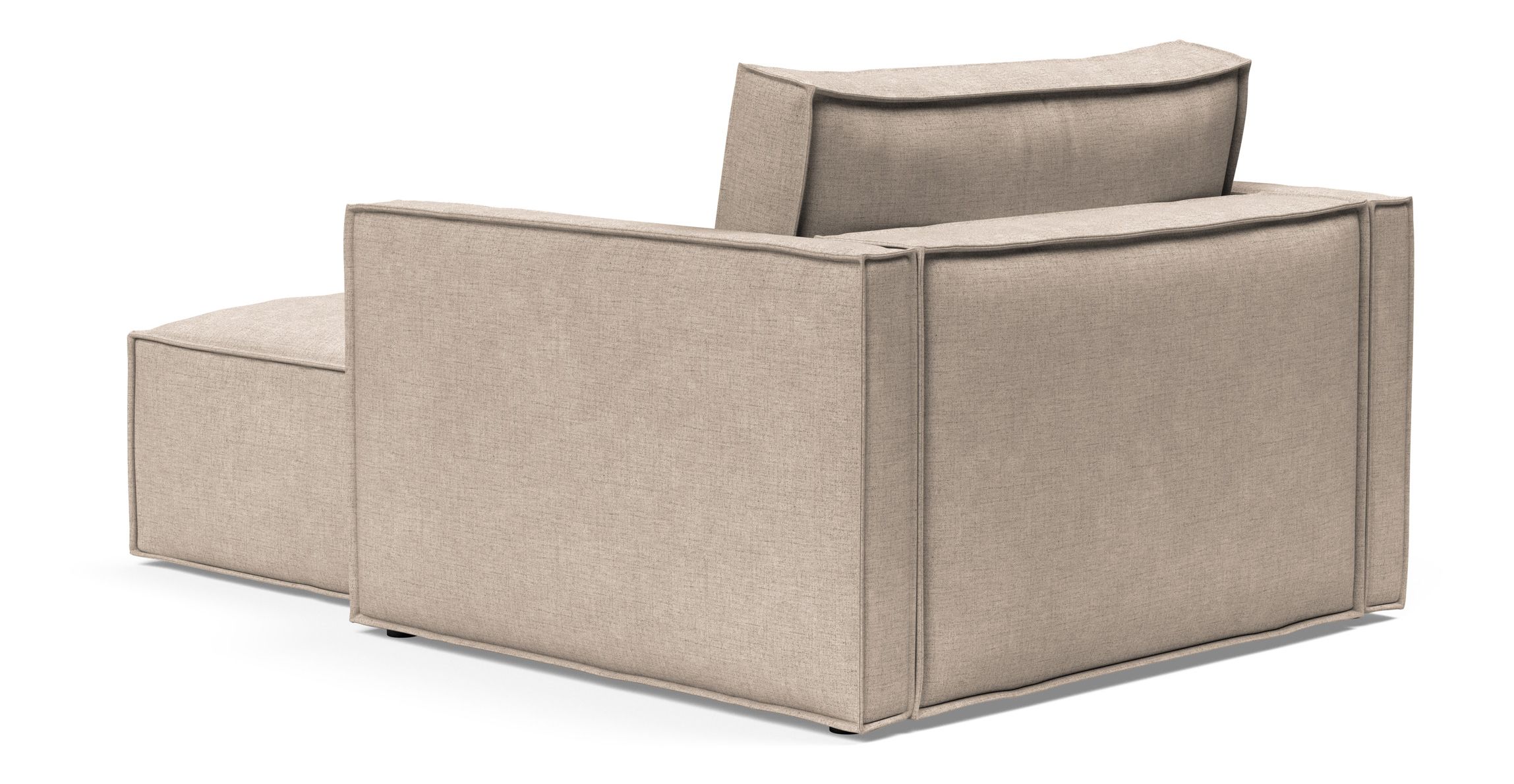 Newilla Storage Lounger Chair w/ Slim Arm Rests