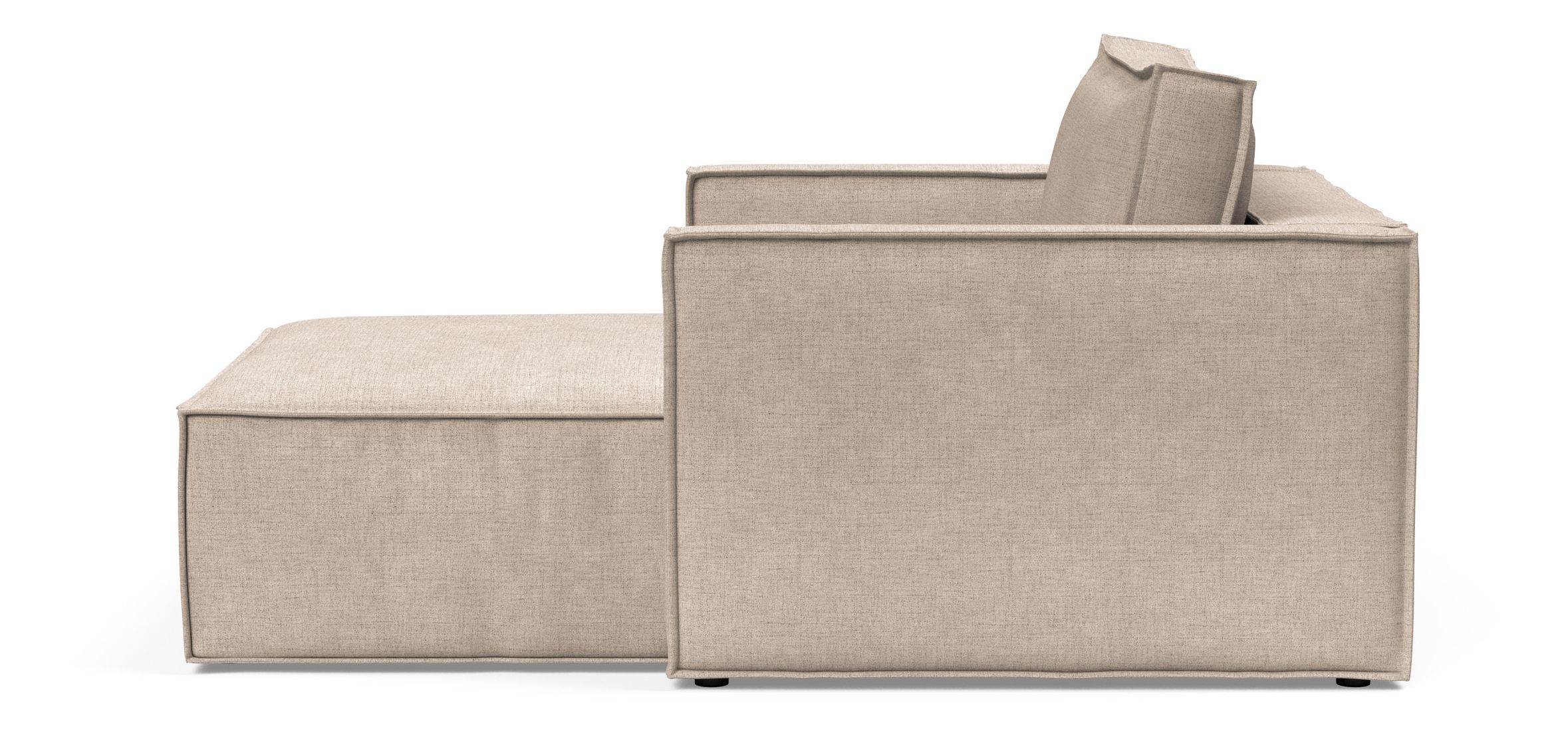 Newilla Storage Lounger Chair w/ Slim Arm Rests