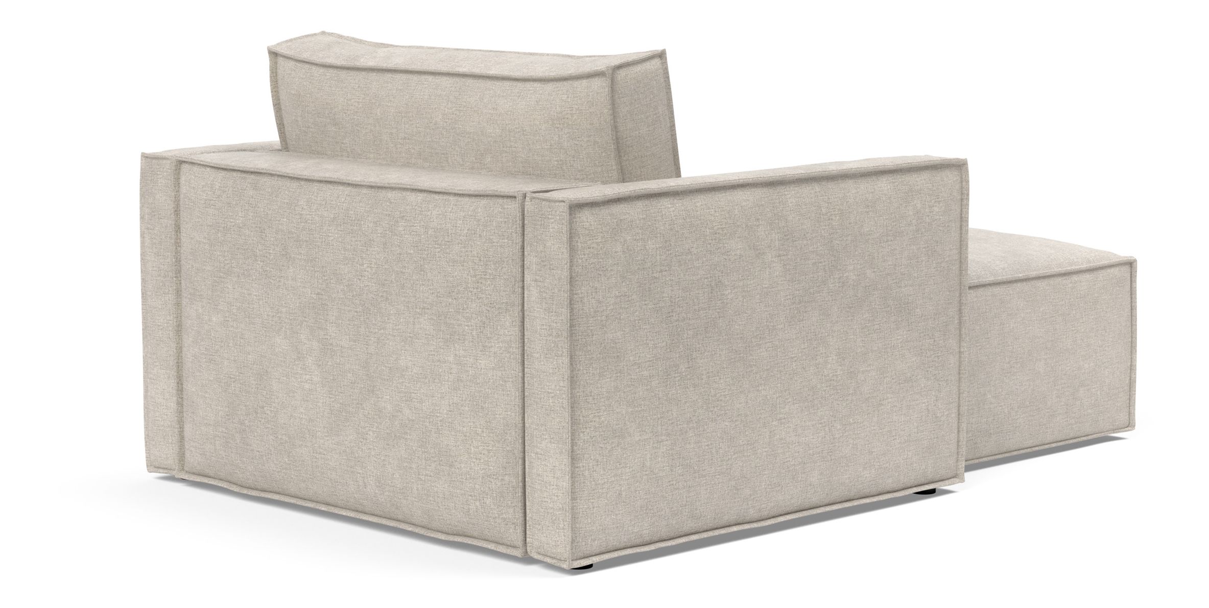 Newilla Storage Lounger Chair w/ Slim Arm Rests