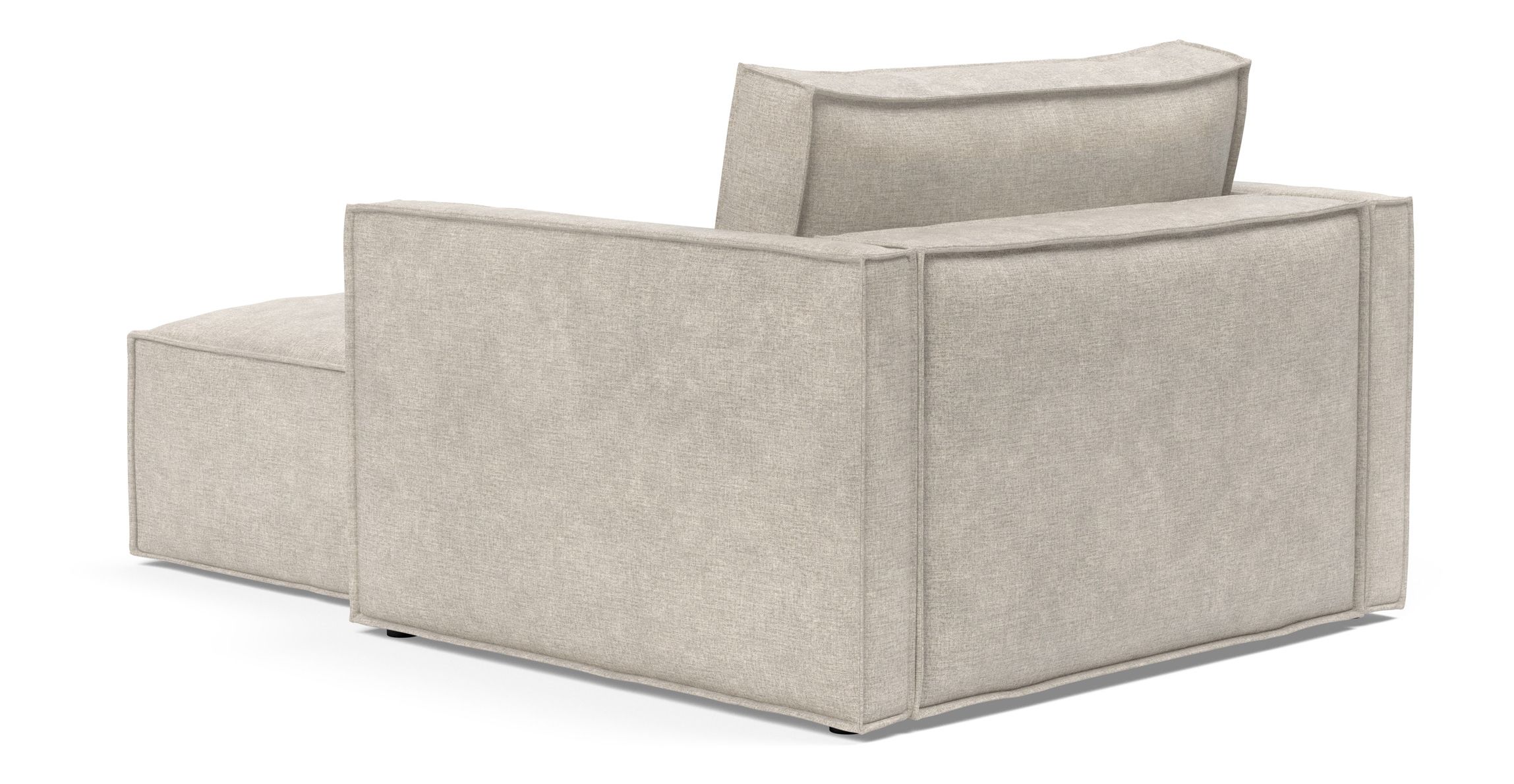 Newilla Storage Lounger Chair w/ Slim Arm Rests