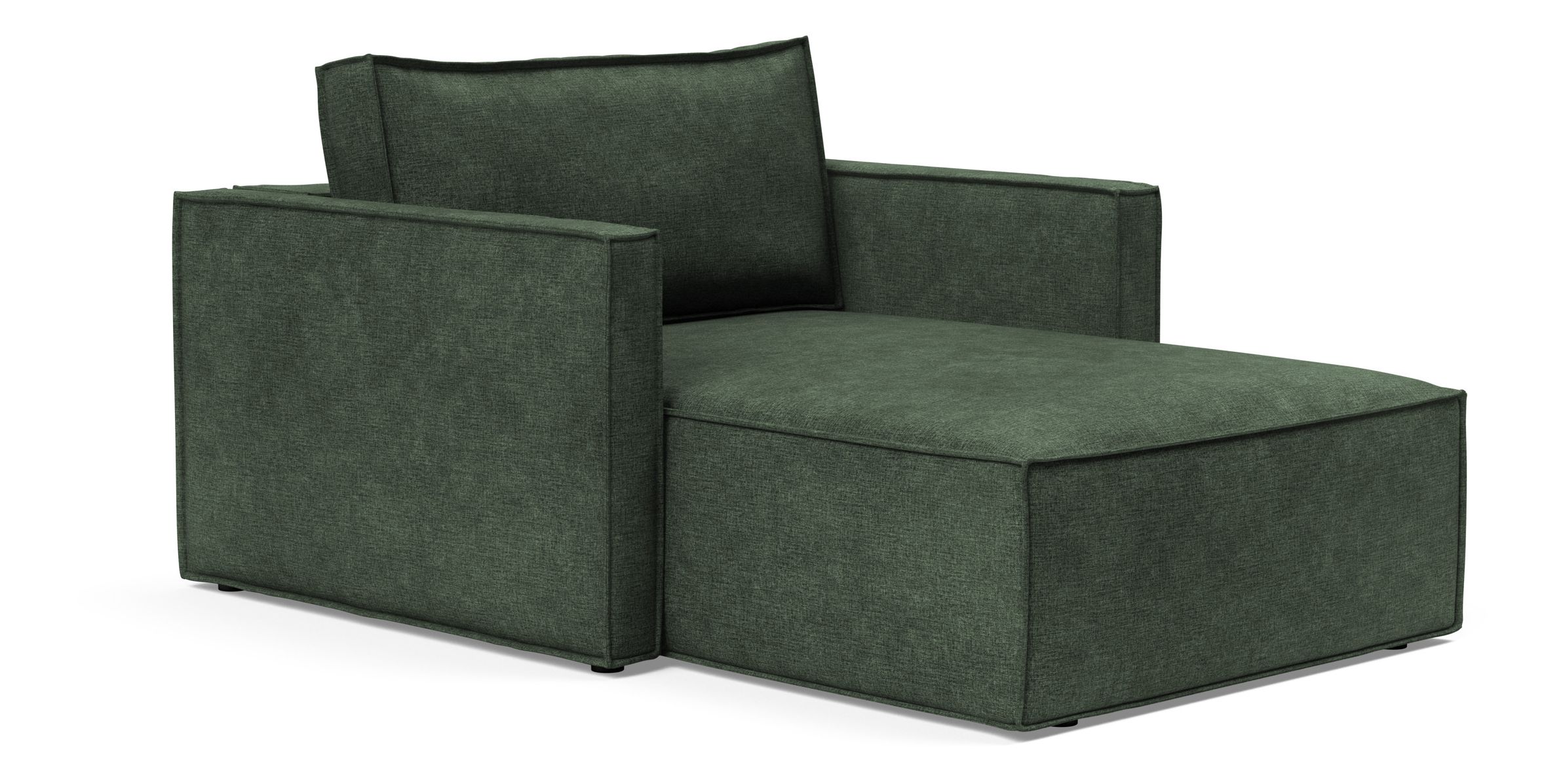 Newilla Storage Lounger Chair w/ Slim Arm Rests
