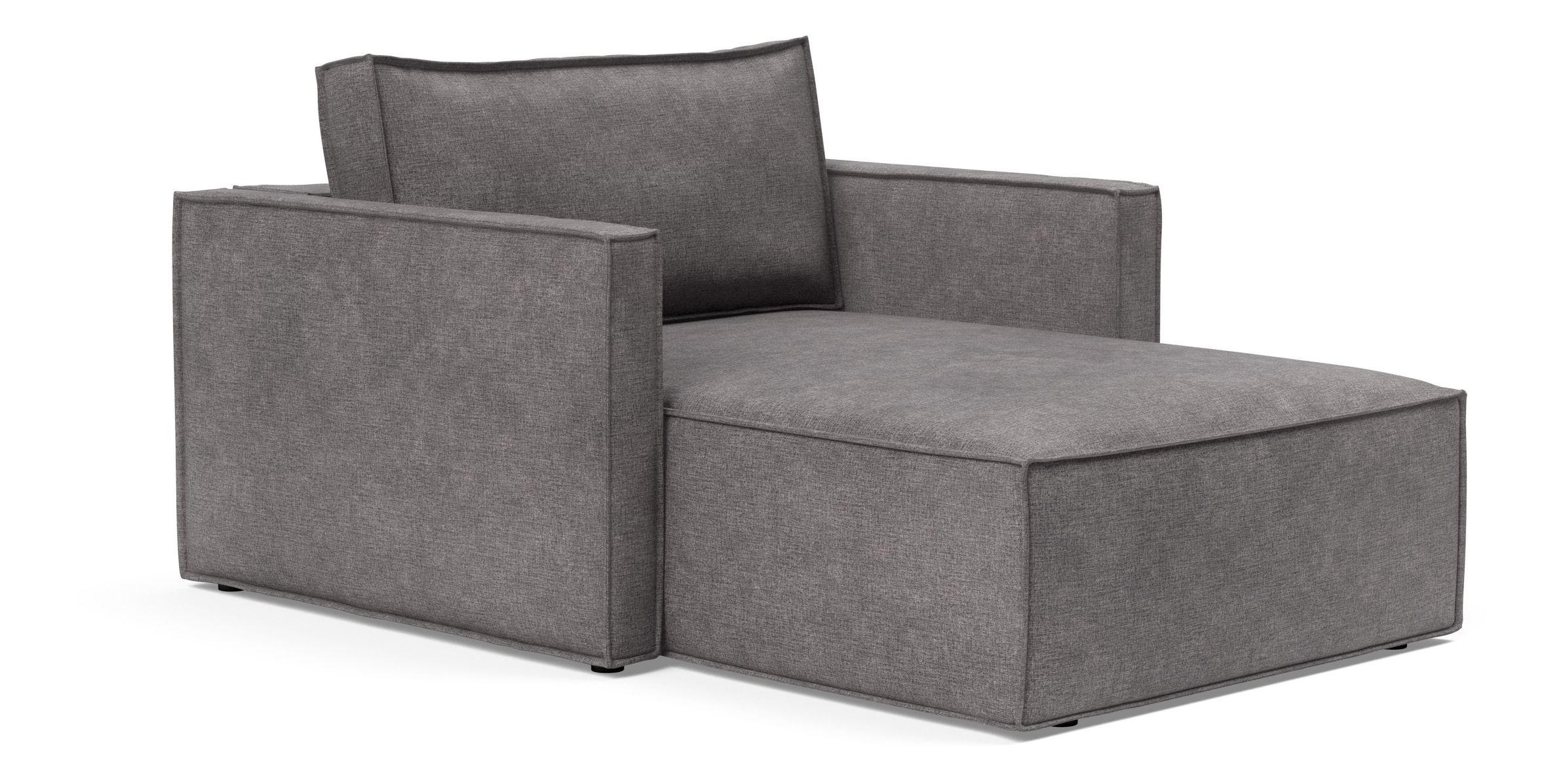 Newilla Storage Lounger Chair w/ Slim Arm Rests
