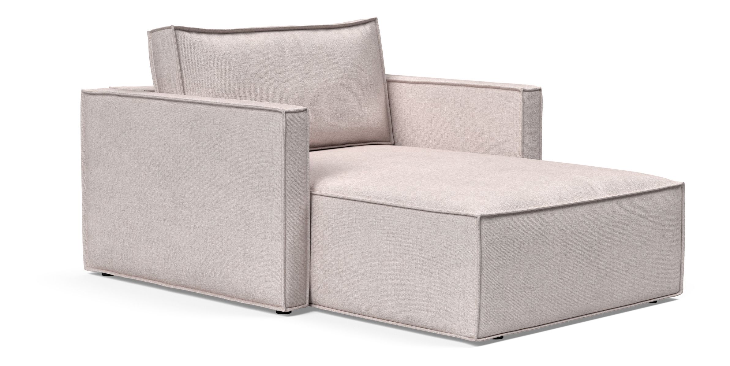 Newilla Storage Lounger Chair w/ Slim Arm Rests