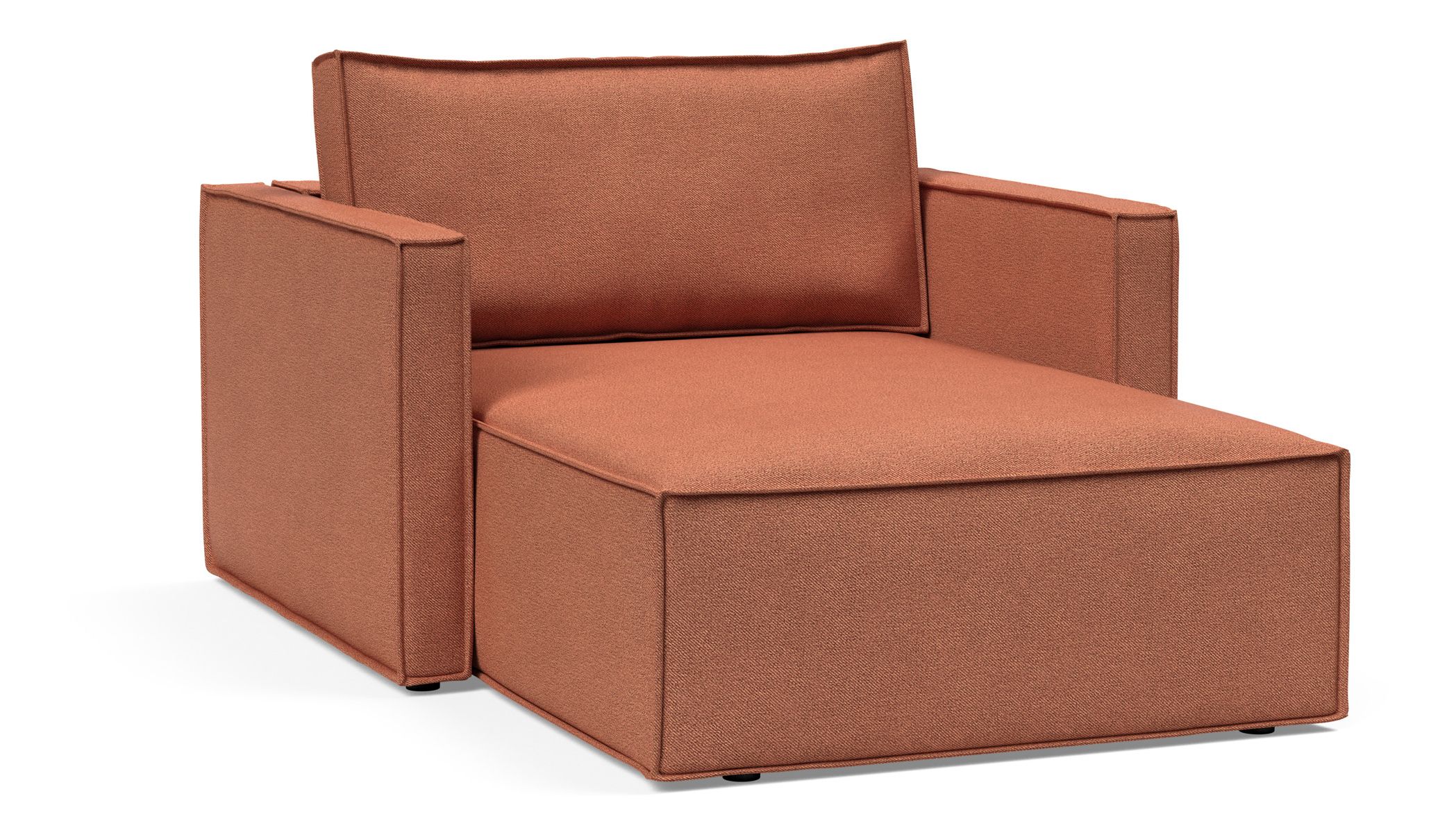 Newilla Storage Lounger Chair w/ Slim Arm Rests