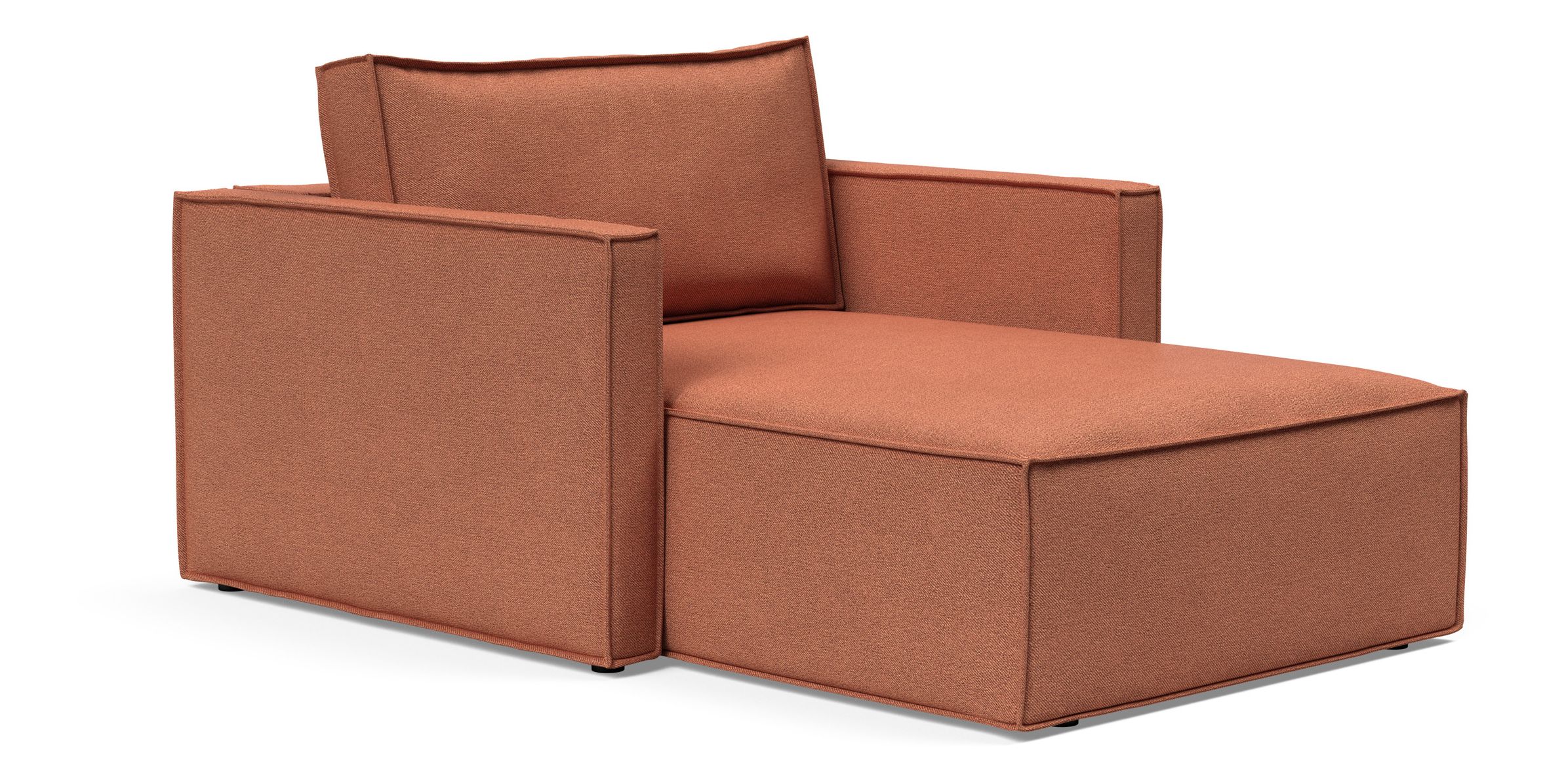 Newilla Storage Lounger Chair w/ Slim Arm Rests