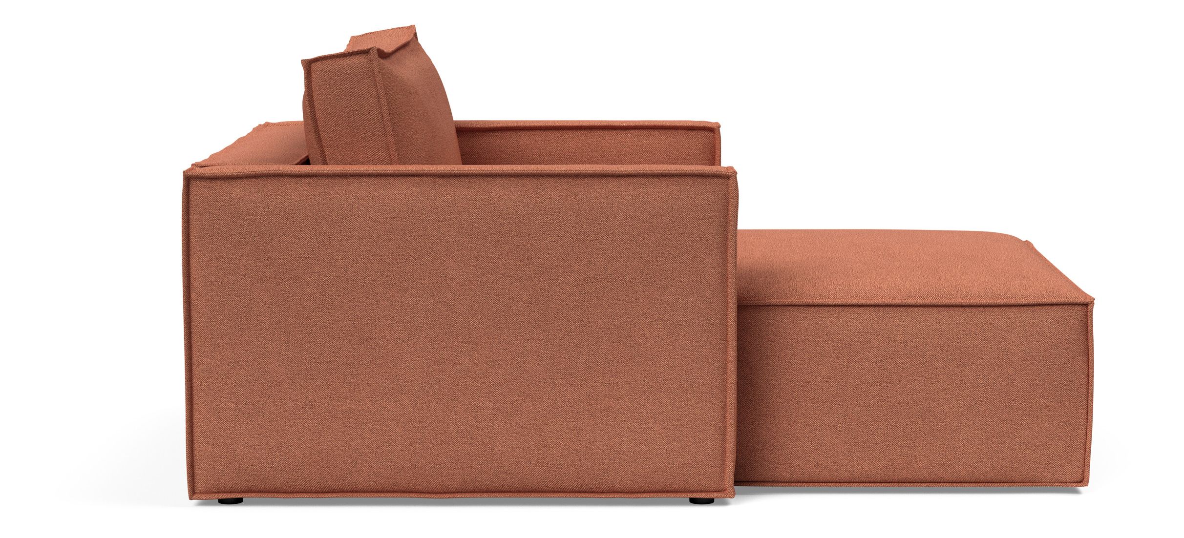 Newilla Storage Lounger Chair w/ Slim Arm Rests