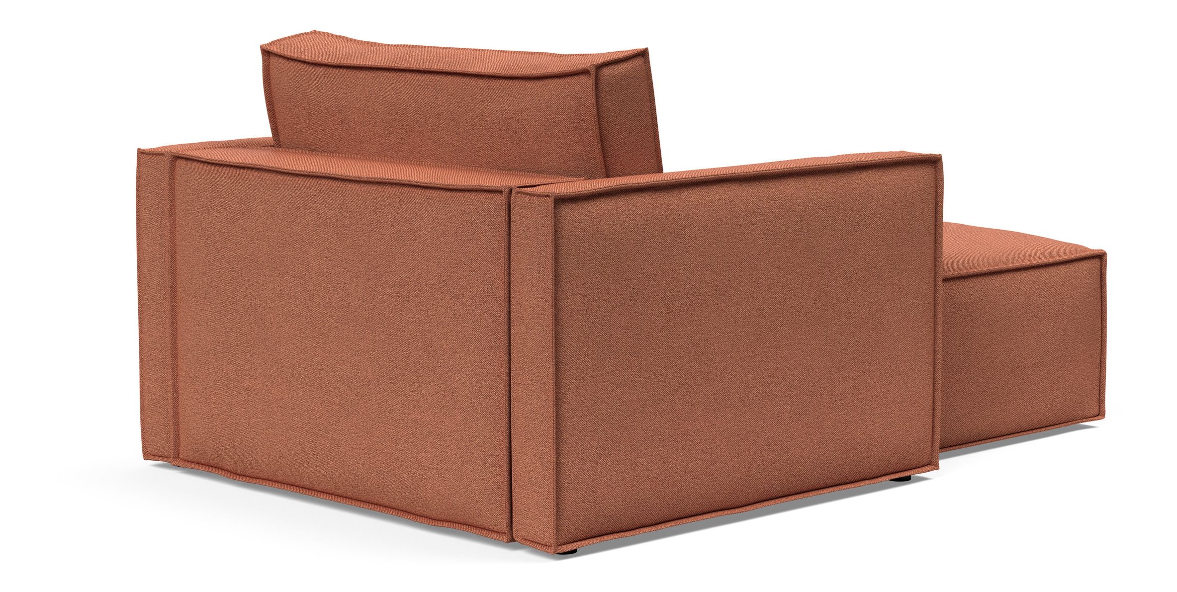 Newilla Storage Lounger Chair w/ Slim Arm Rests