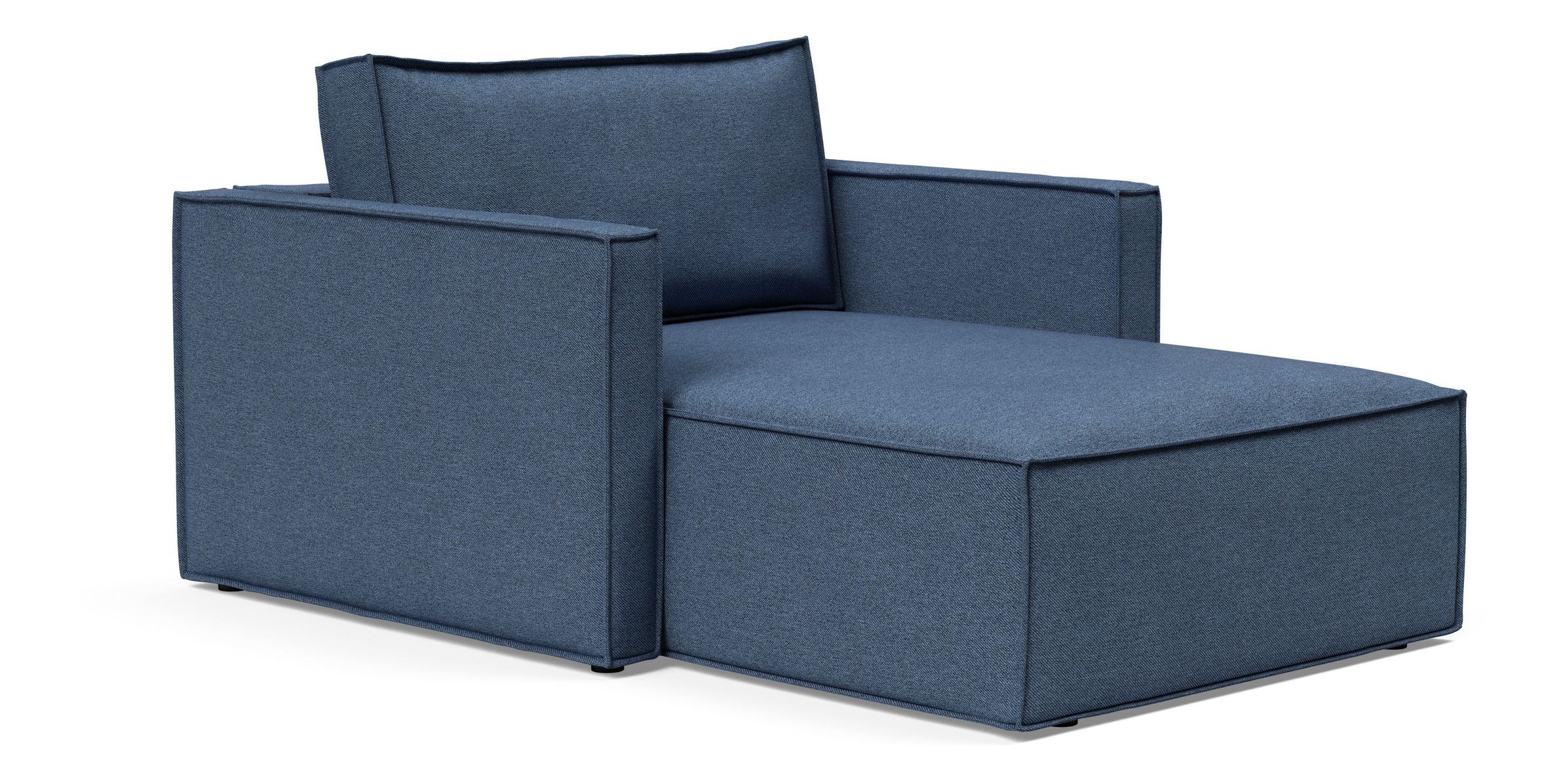 Newilla Storage Lounger Chair w/ Slim Arm Rests