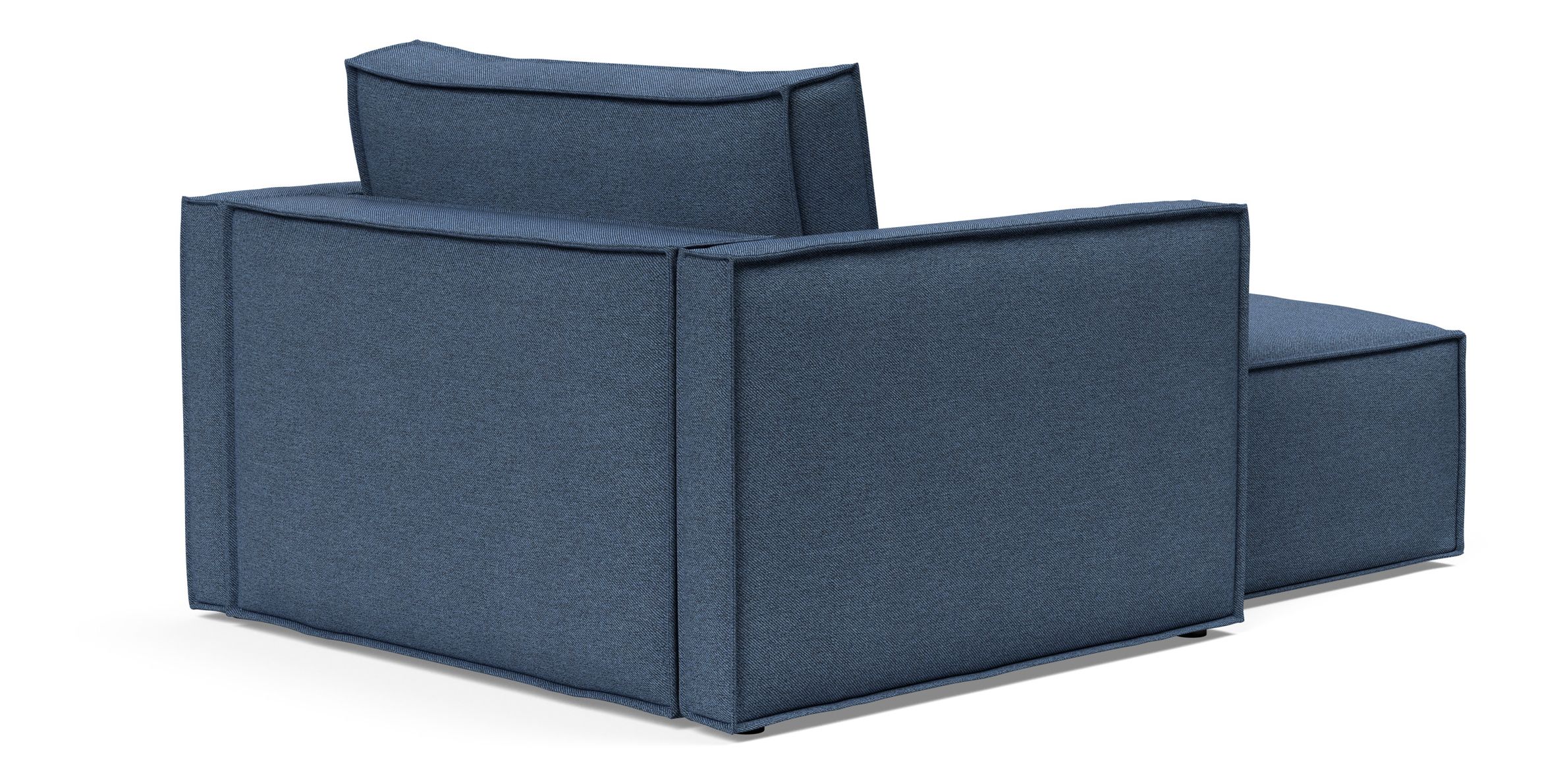 Newilla Storage Lounger Chair w/ Slim Arm Rests