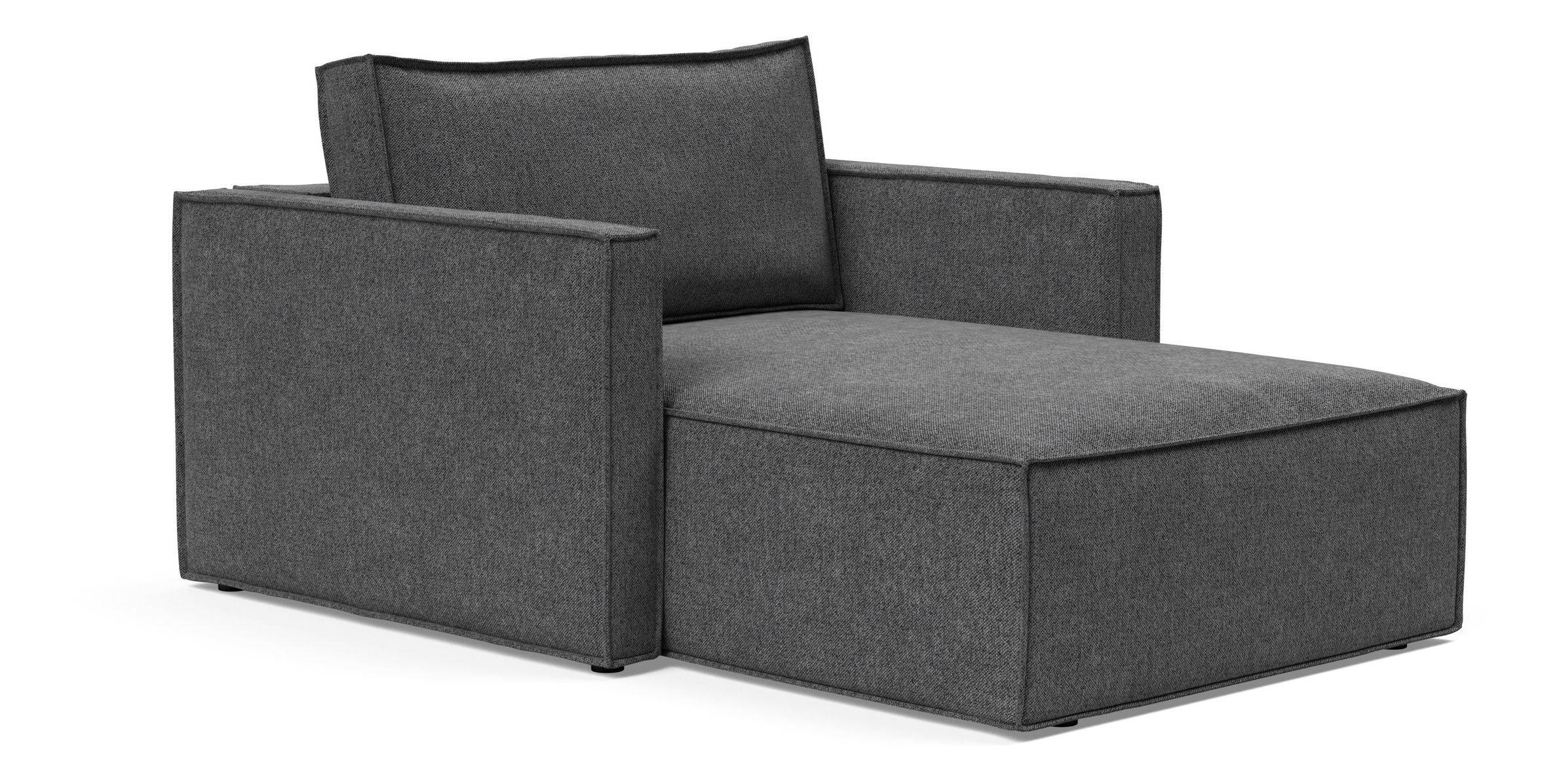 Newilla Storage Lounger Chair w/ Slim Arm Rests