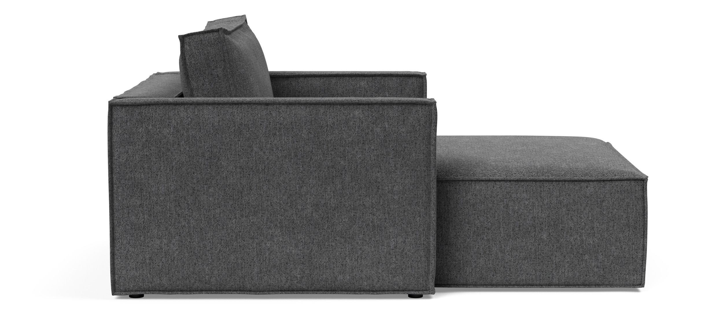 Newilla Storage Lounger Chair w/ Slim Arm Rests
