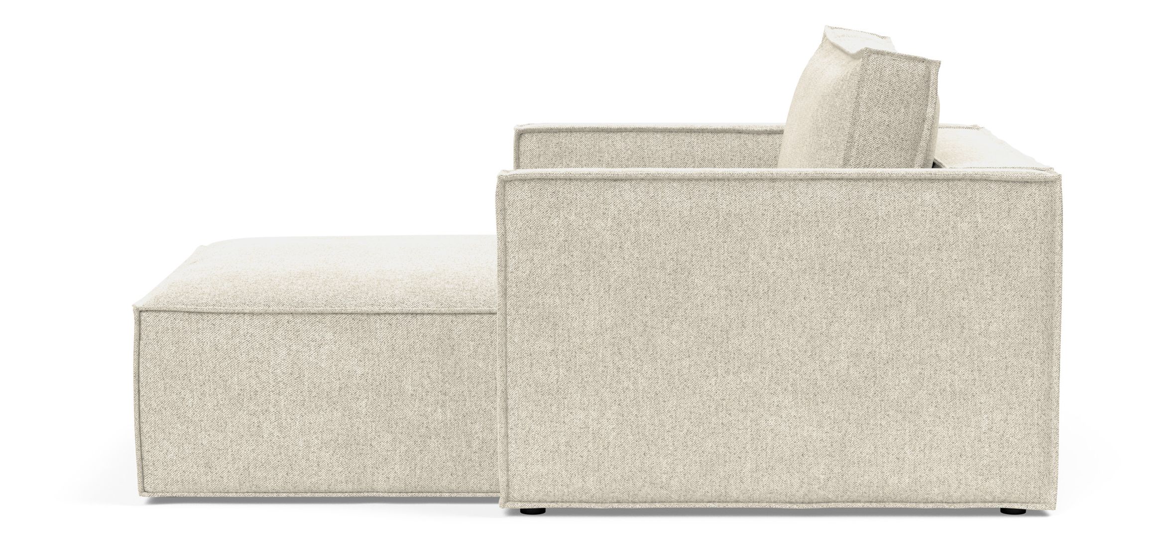 Newilla Storage Lounger Chair w/ Slim Arm Rests