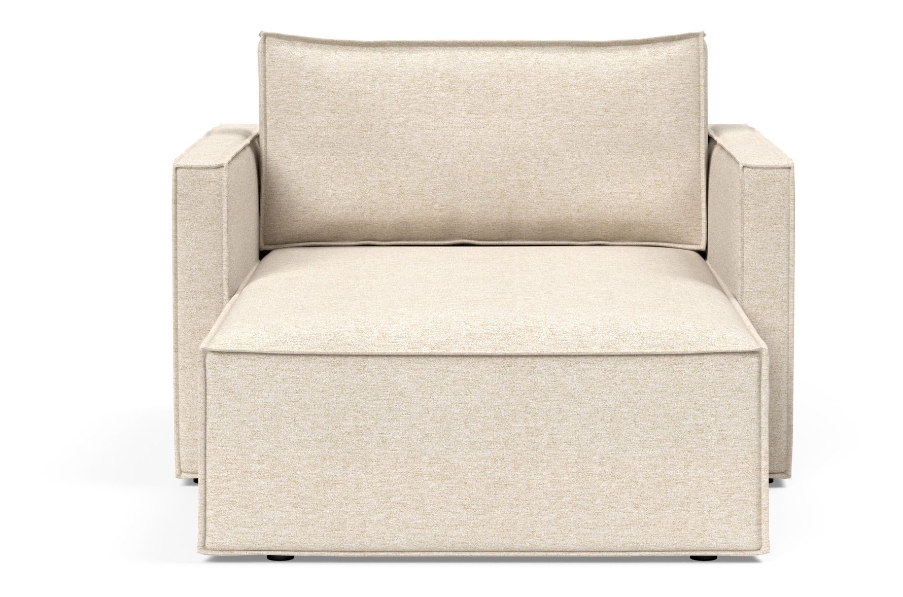 Newilla Storage Lounger Chair w/ Slim Arm Rests