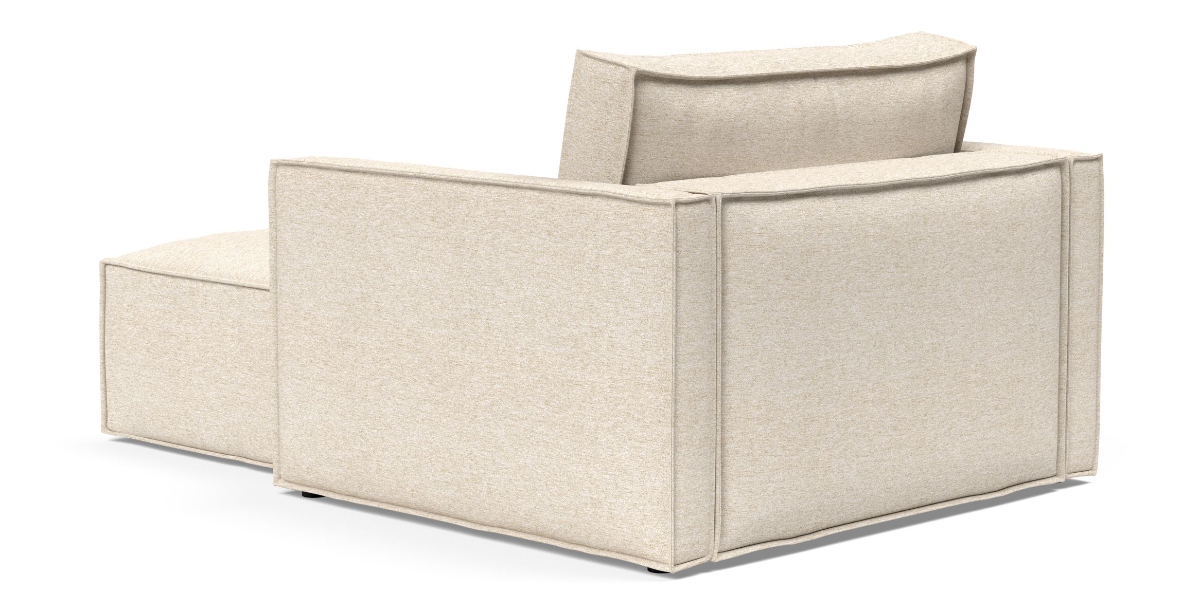 Newilla Storage Lounger Chair w/ Slim Arm Rests