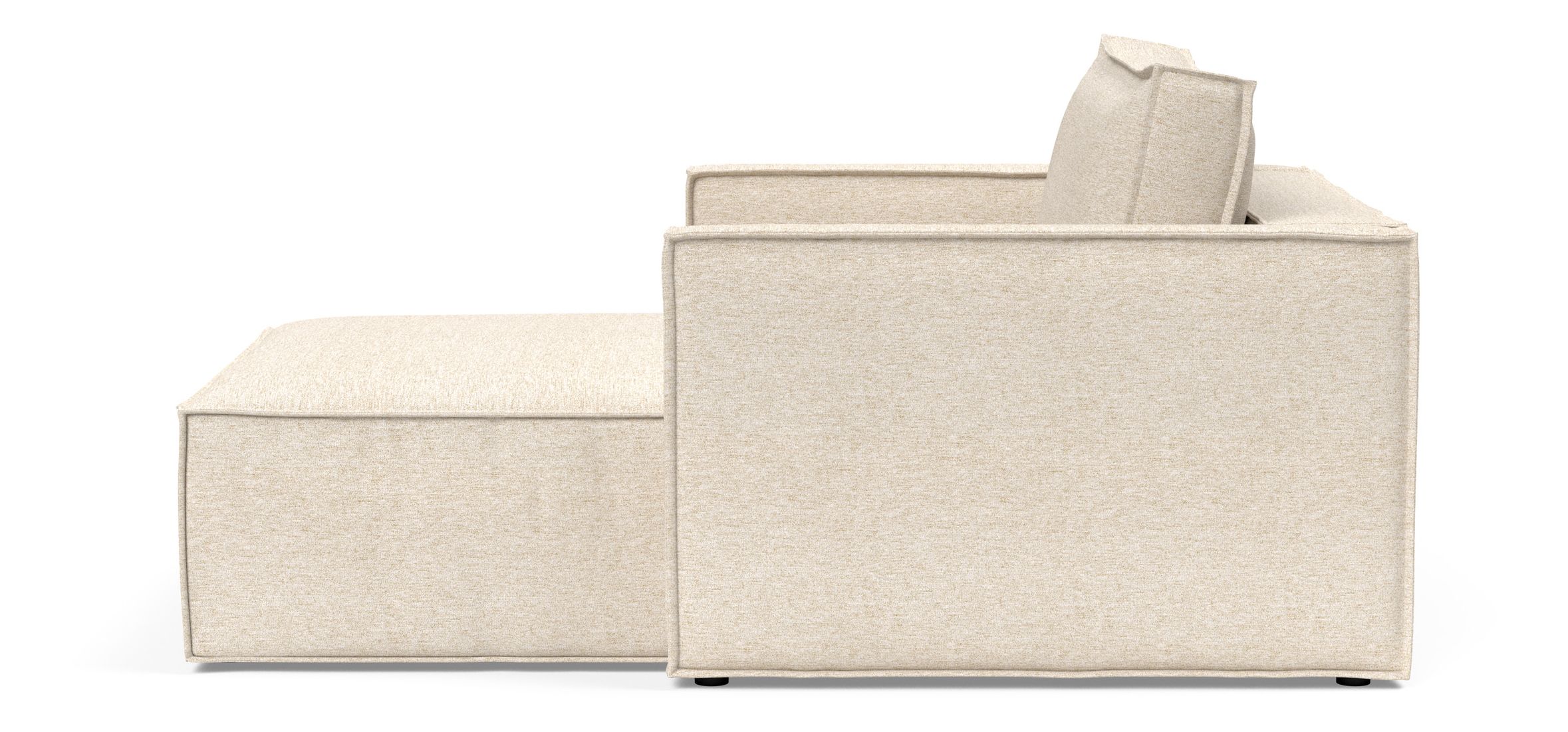 Newilla Storage Lounger Chair w/ Slim Arm Rests