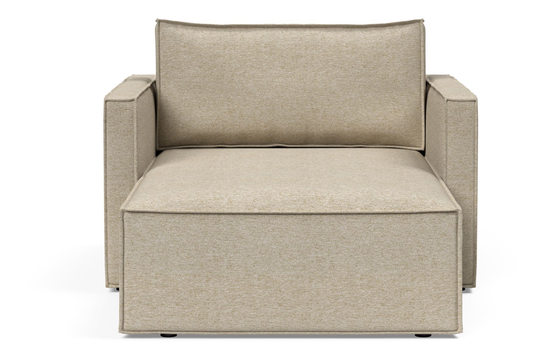 Newilla Storage Lounger Chair w/ Slim Arm Rests
