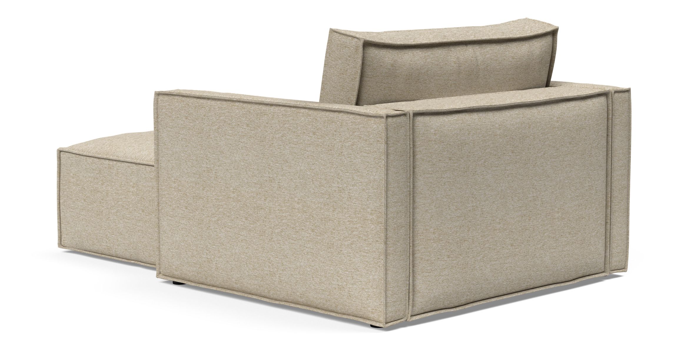 Newilla Storage Lounger Chair w/ Slim Arm Rests