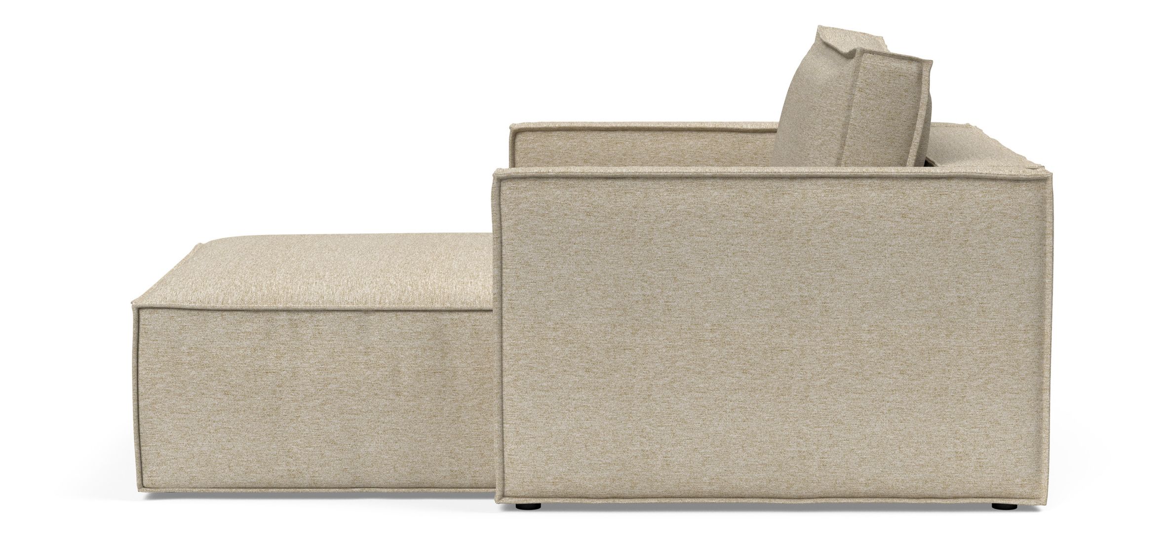 Newilla Storage Lounger Chair w/ Slim Arm Rests
