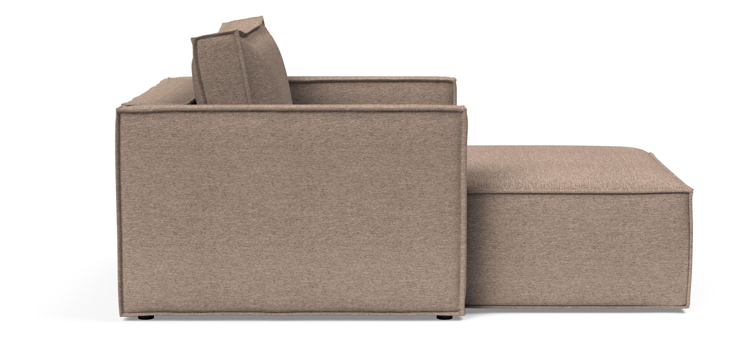 Newilla Storage Lounger Chair w/ Slim Arm Rests