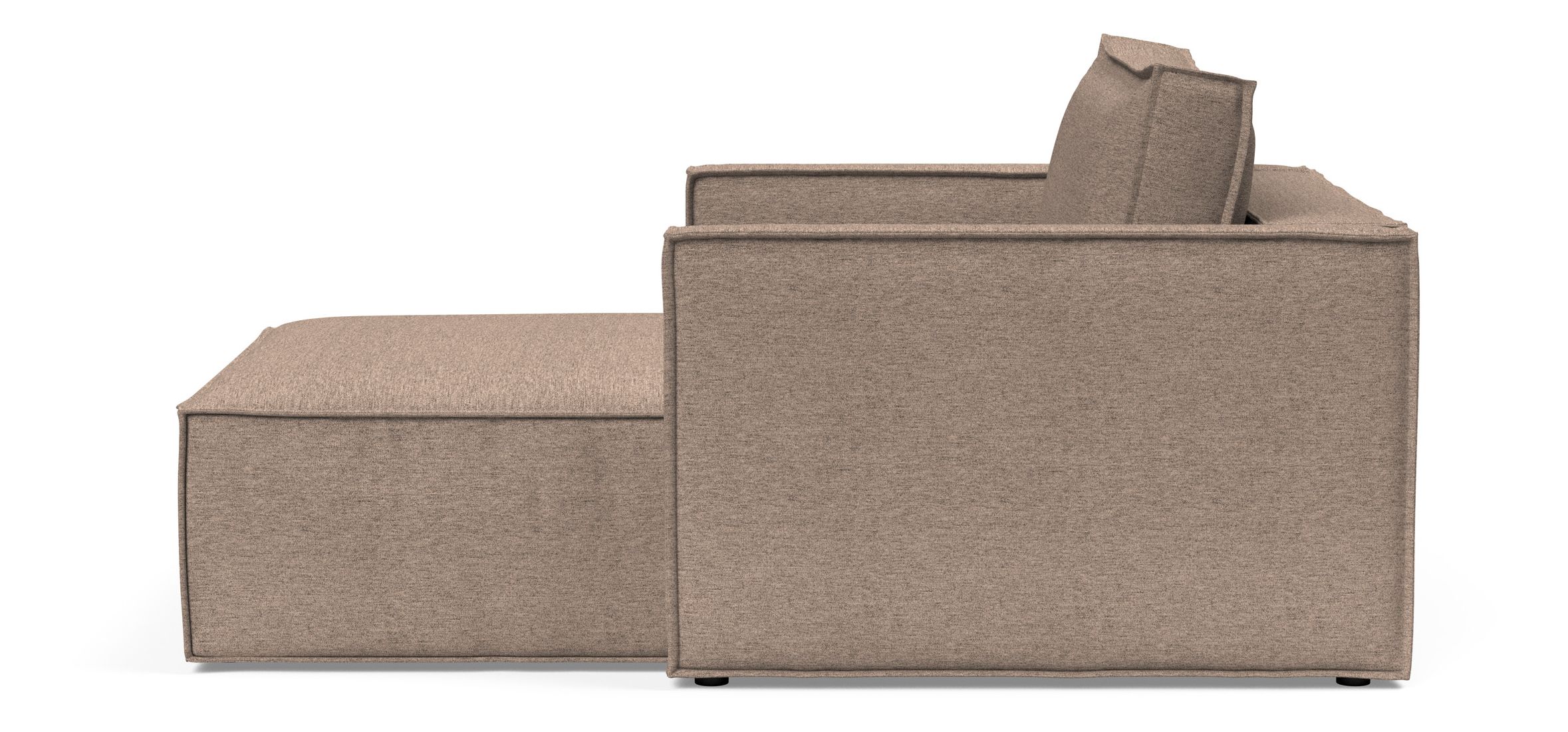 Newilla Storage Lounger Chair w/ Slim Arm Rests