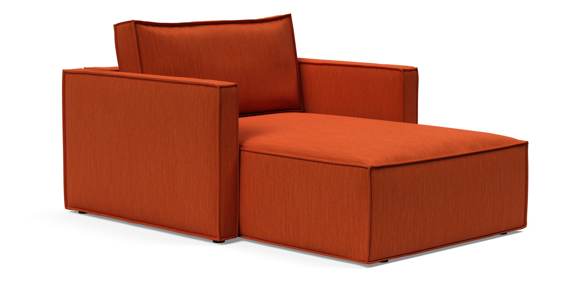 Newilla Storage Lounger Chair w/ Slim Arm Rests
