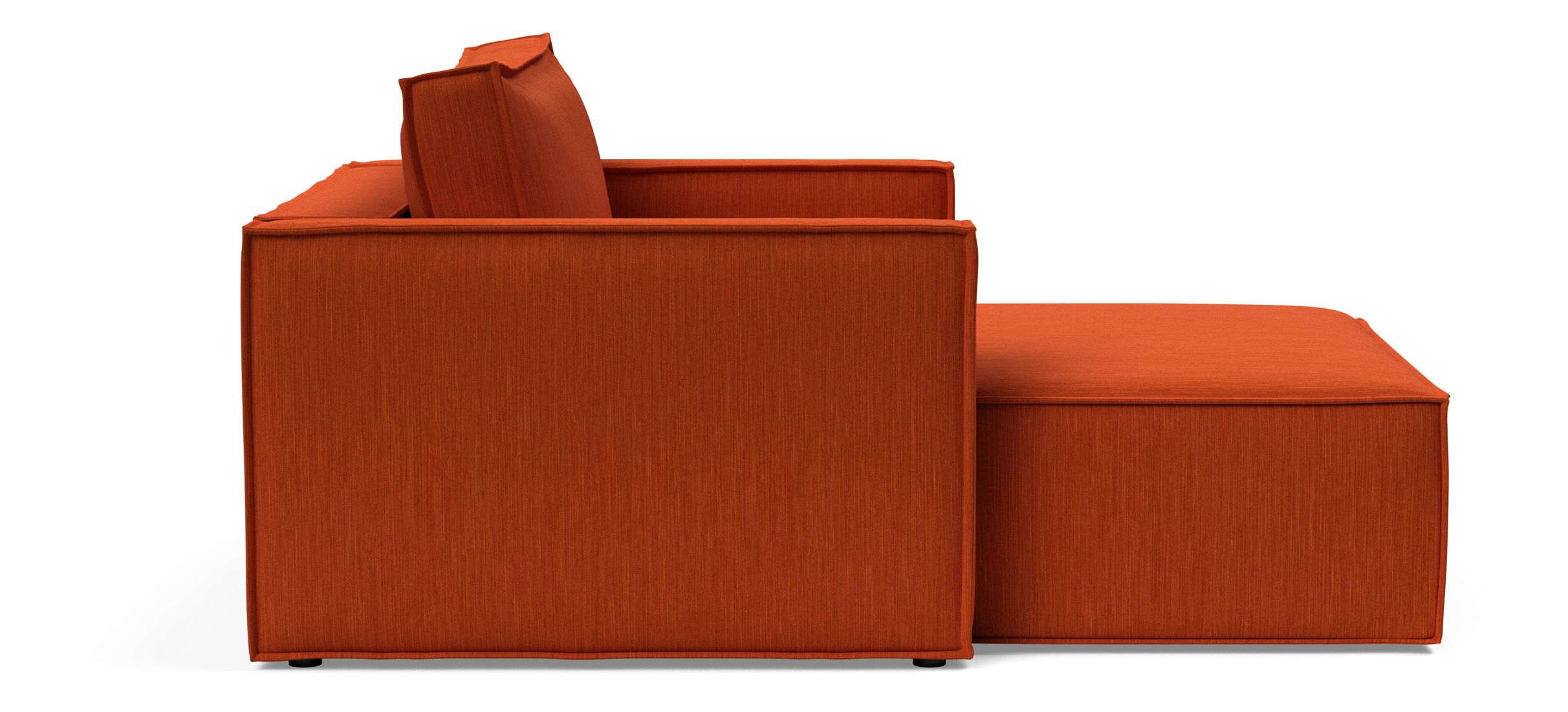 Newilla Storage Lounger Chair w/ Slim Arm Rests