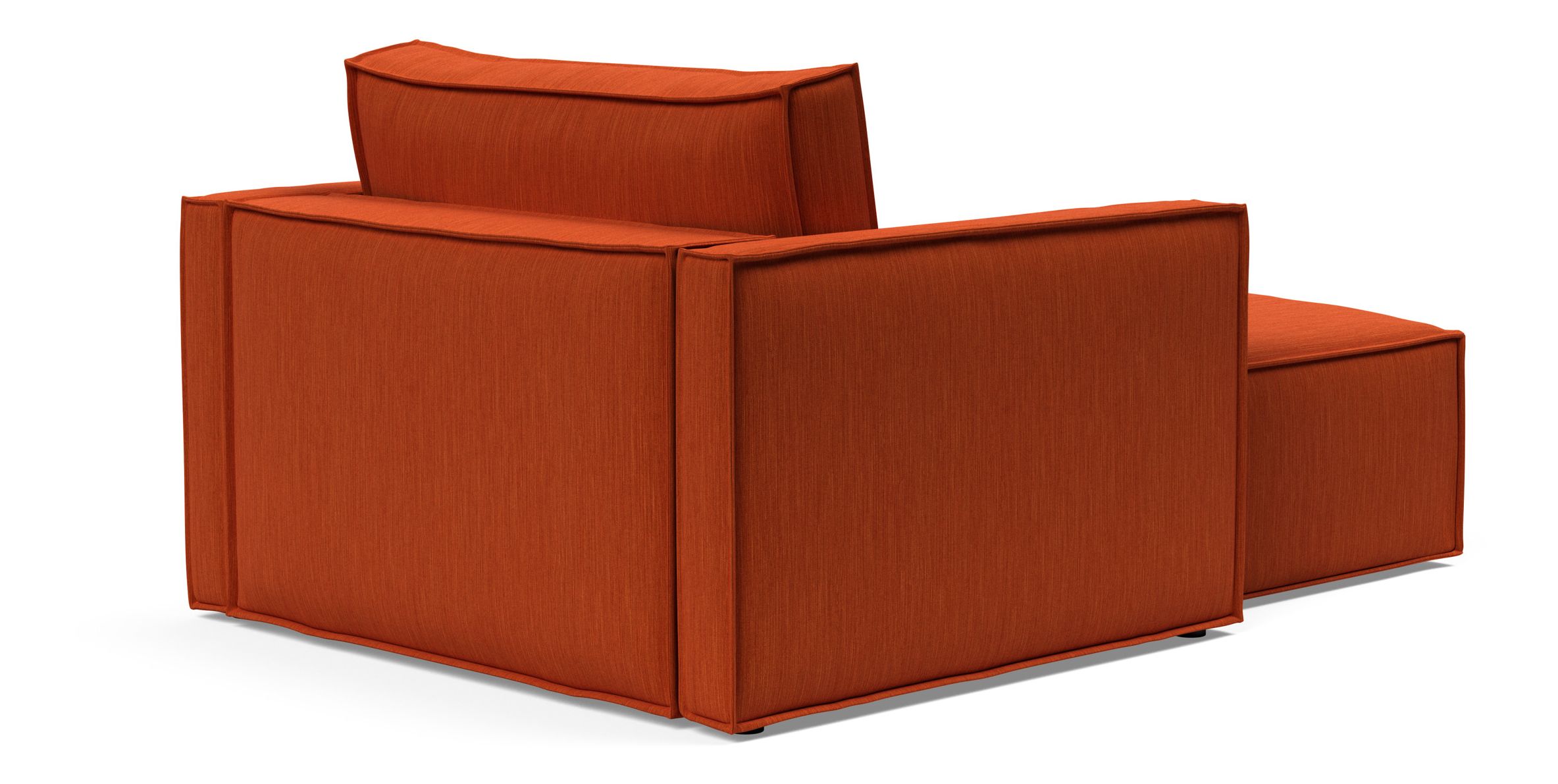 Newilla Storage Lounger Chair w/ Slim Arm Rests