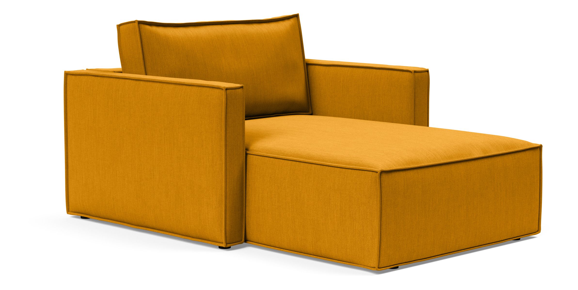 Newilla Storage Lounger Chair w/ Slim Arm Rests