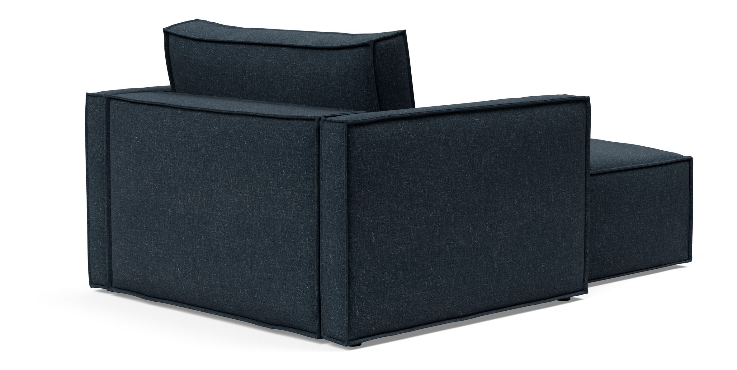 Newilla Storage Lounger Chair w/ Slim Arm Rests