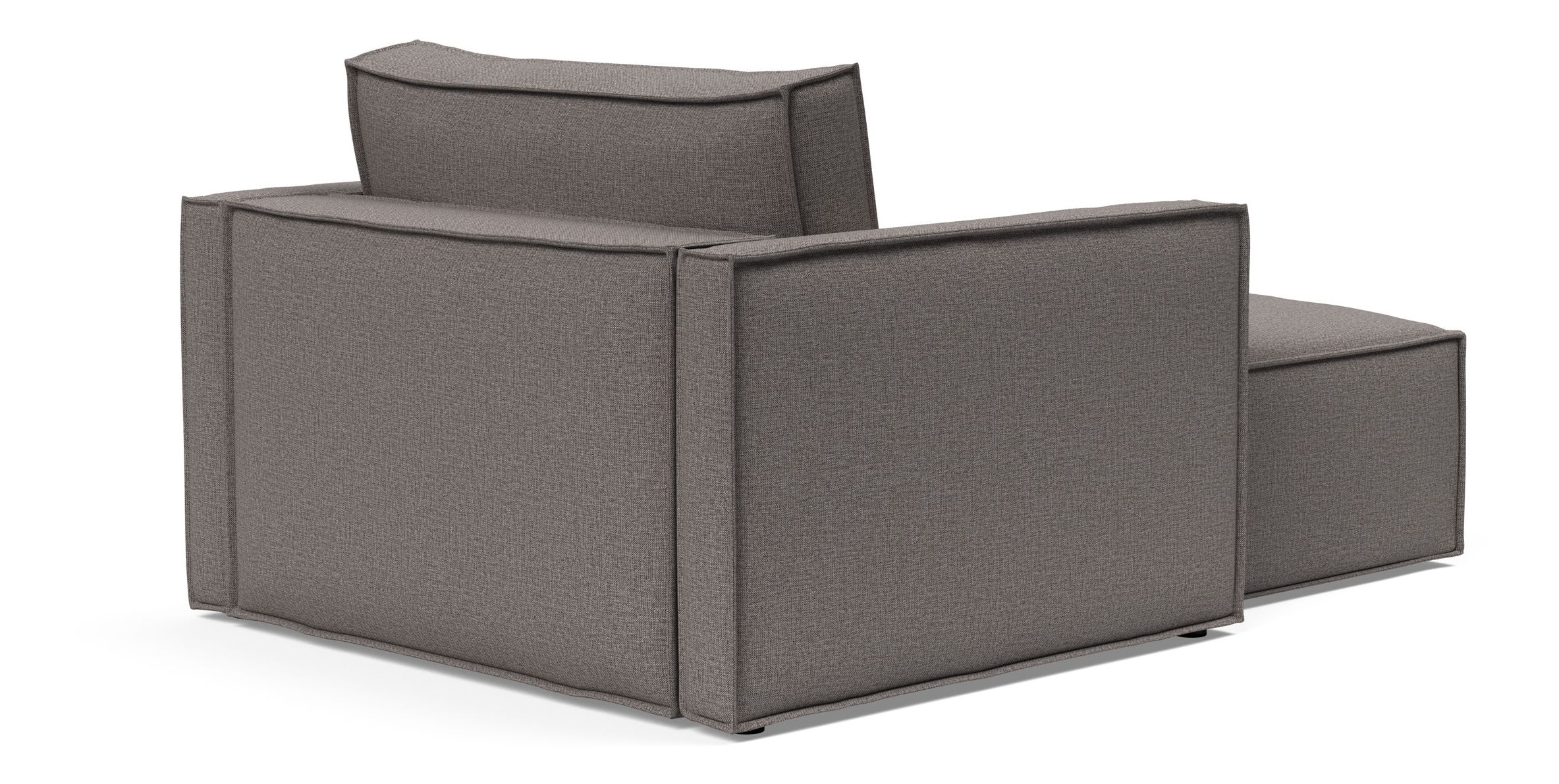 Newilla Storage Lounger Chair w/ Slim Arm Rests