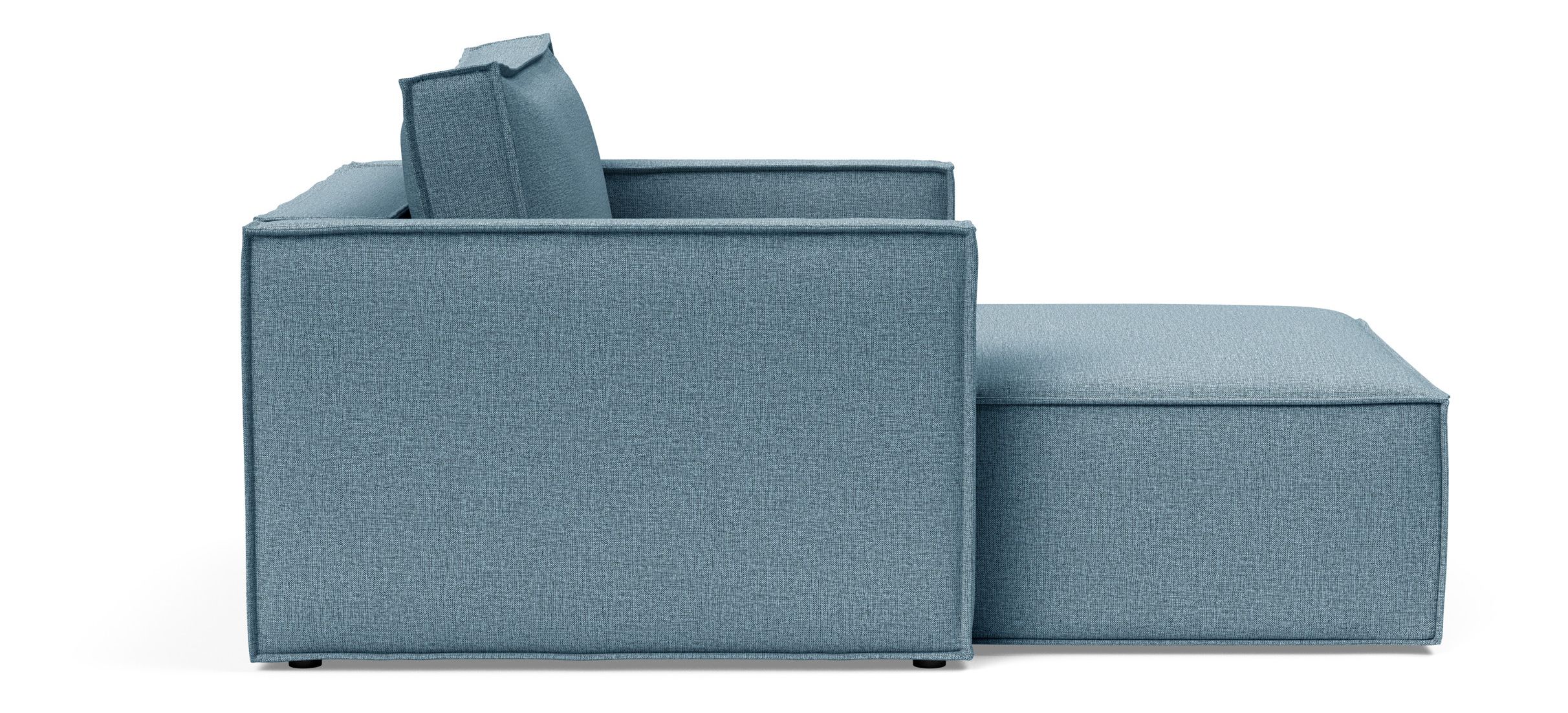 Newilla Storage Lounger Chair w/ Slim Arm Rests